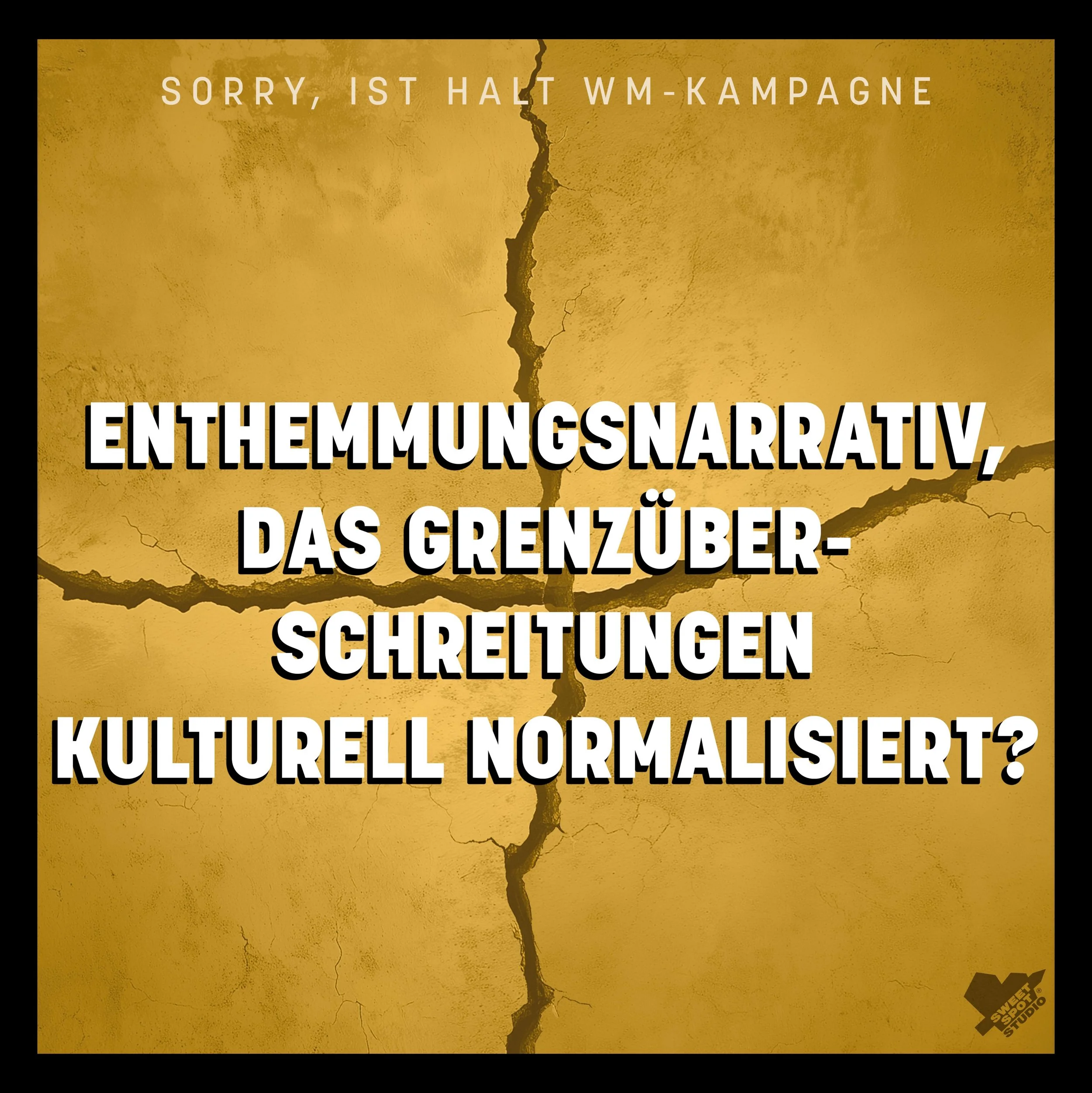 Zitat aus der aktuellen Folge zur Fu&szlig;ball WM und der @mediamarktsaturn Kampagne &bdquo;Sorry, ist halt WM!&ldquo; 
#feuilleton #podcast