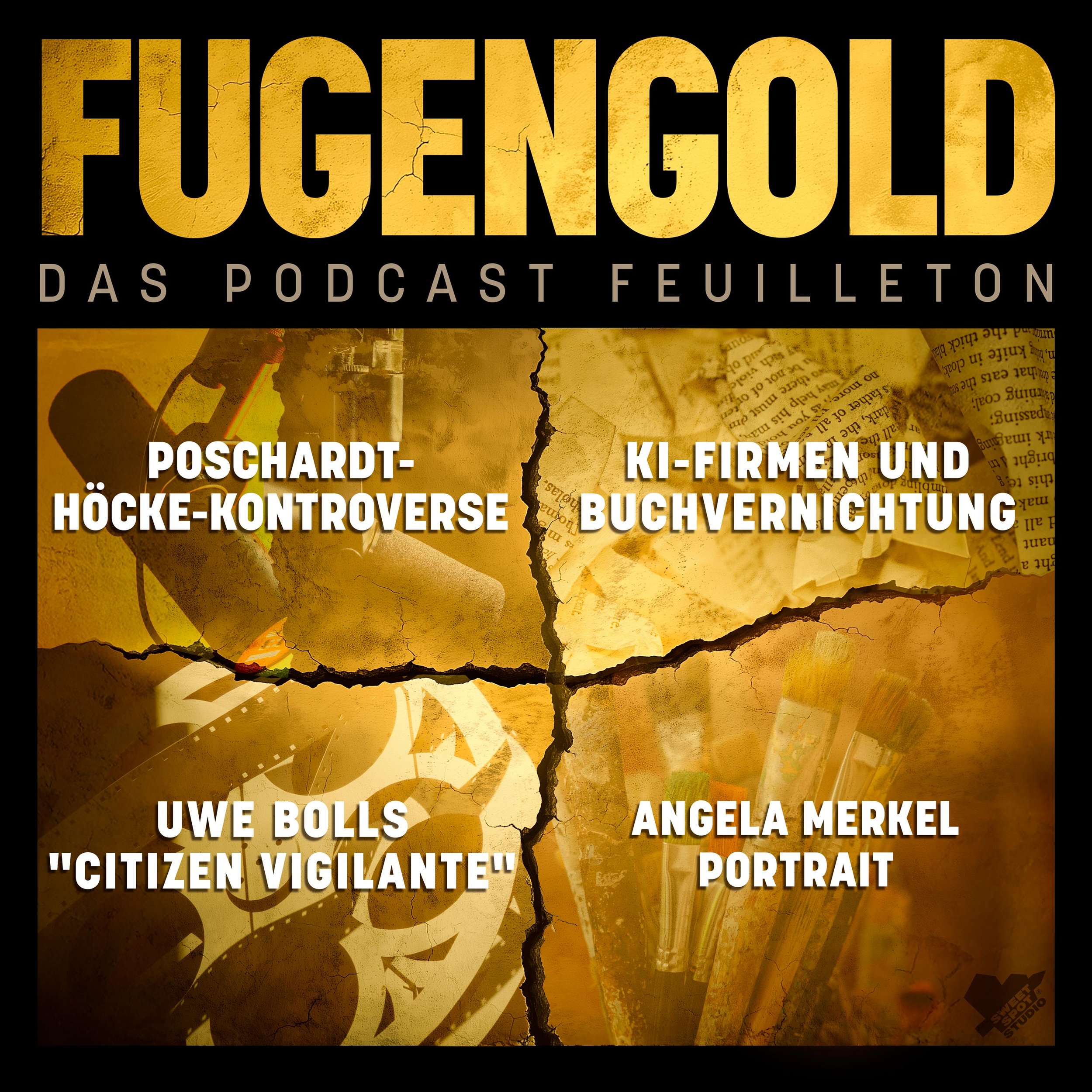 Poschardt-Höcke-Kontroverse, KI &amp; Buchvernichtung, Uwe Bolls "Citizen Vigilante", Merkel Portrait.