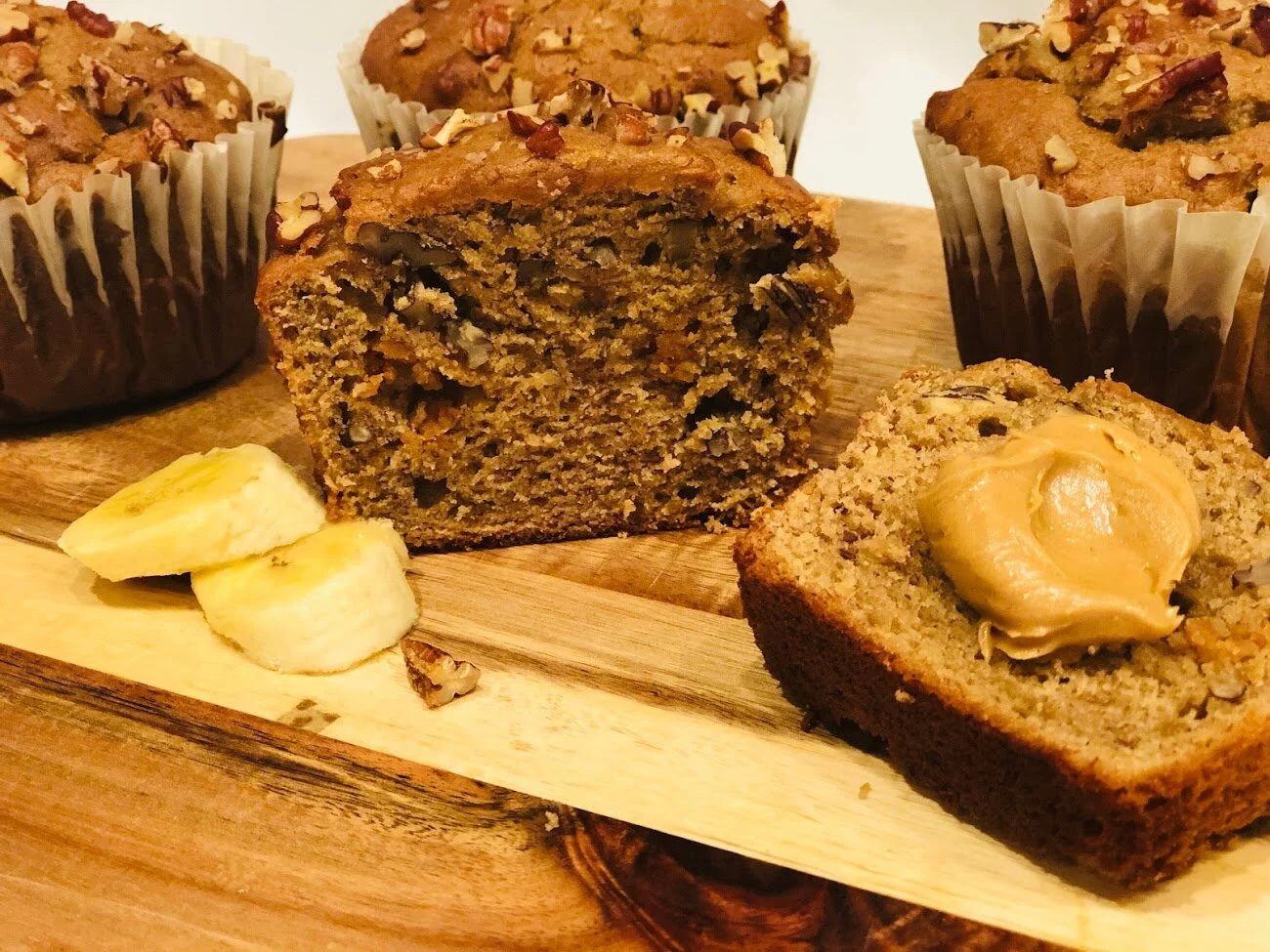 Peanut Butter Banana Nut Jumbo Muffins — Little Pastry Chef