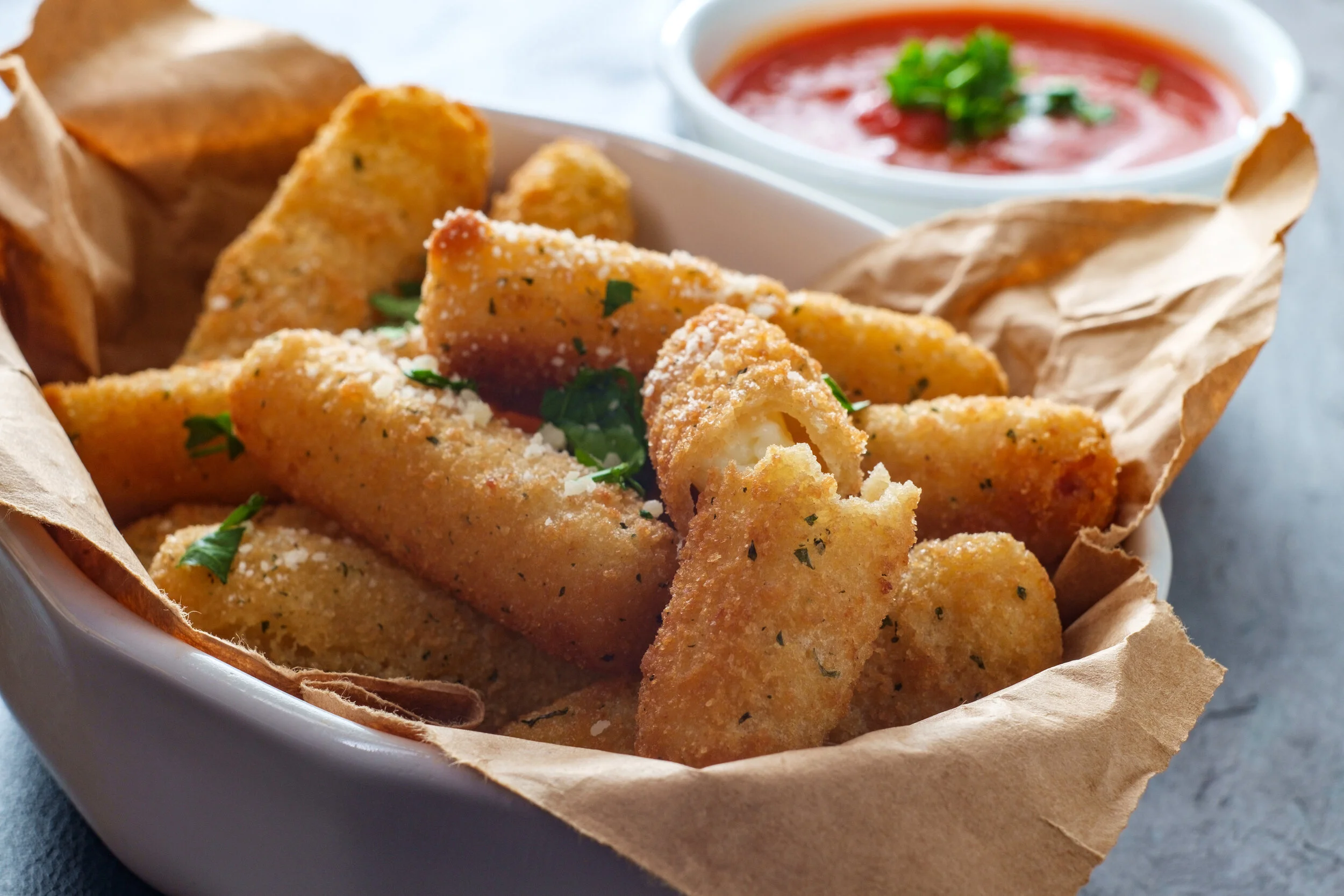Baked Mozzarella Sticks 