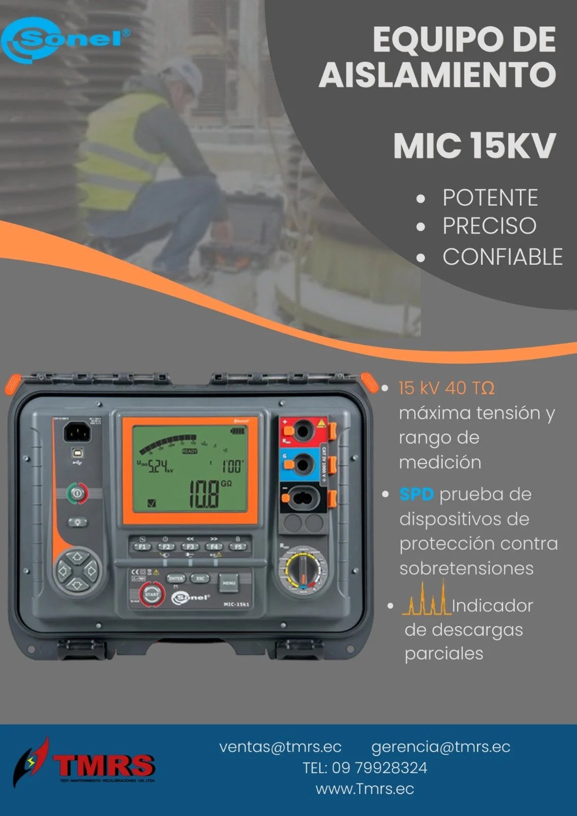 Sonel Medidores MIC 15kv de resistencia de aislamiento.jpeg