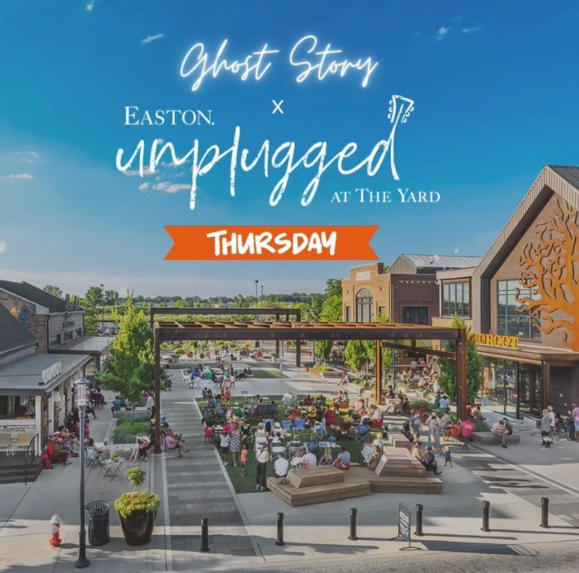 So excited to be at @eastontownctr on Thursday for Unplugged! Join us on a nearby patio or in front of the stage from 6-9 PM at The Yard, near Beeline.