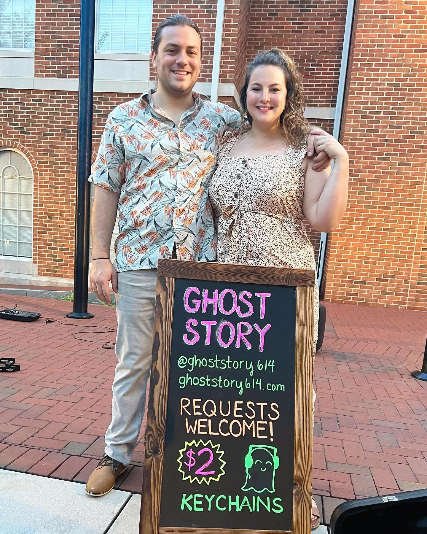 We had so much fun playing on the steps of City Hall in the @cityofwesterville ! Such a perfect night 🥰