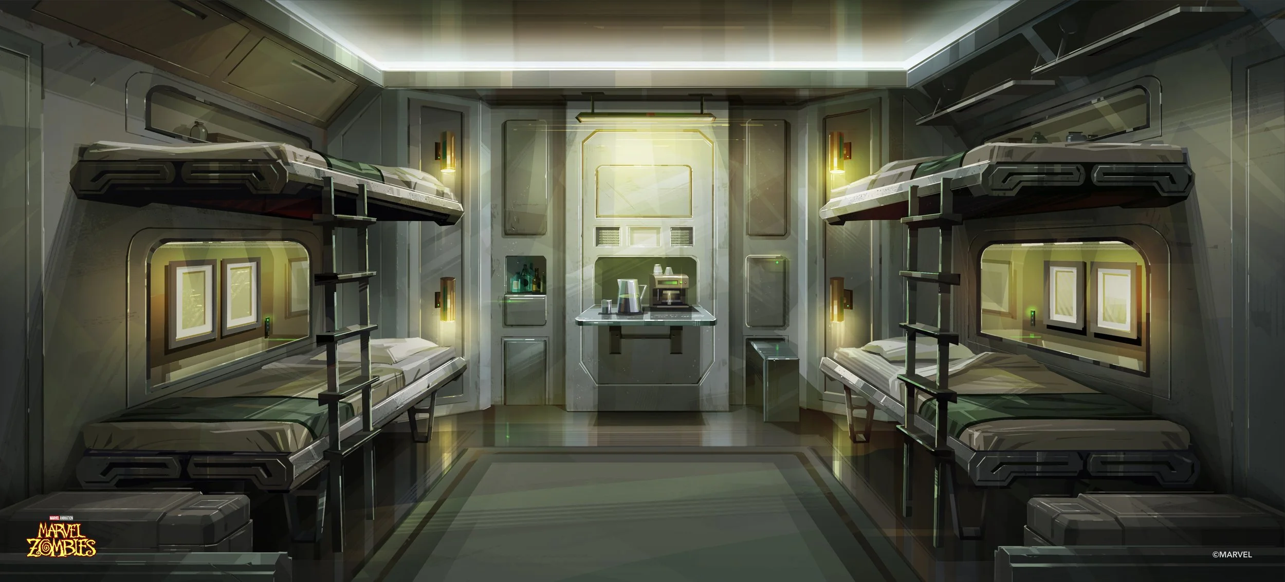 3D base layout provided by Nadja Bonacina, Set dressing and Paint by Alice Yang