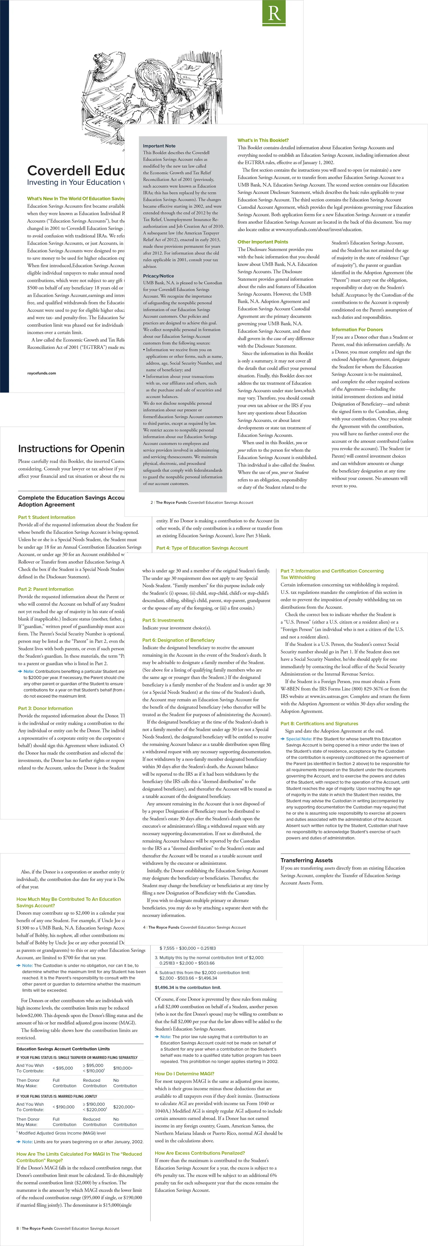  Excerpts from Account Information Booklet 