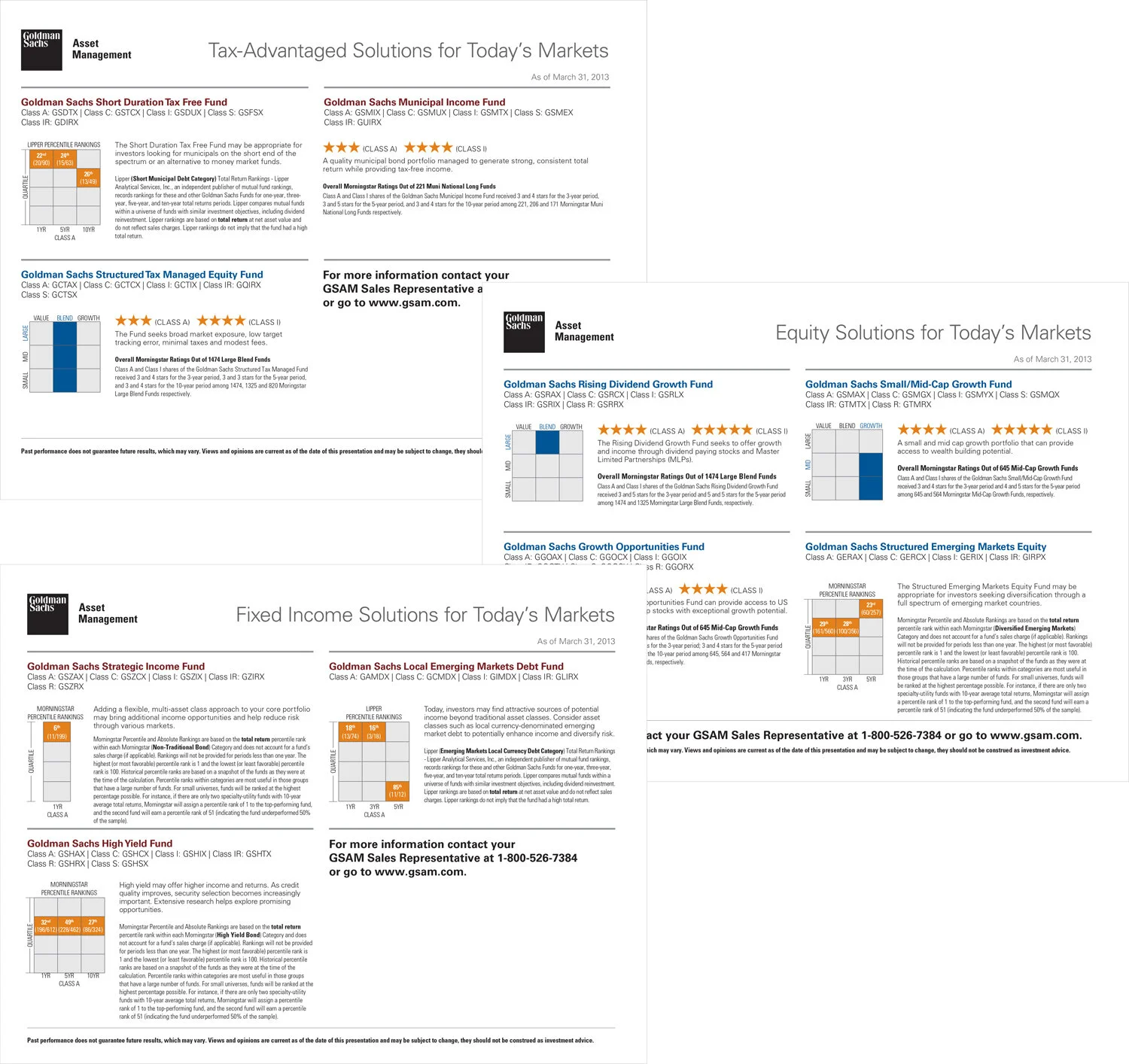  Goldman Sachs Morningstar Factsheet 