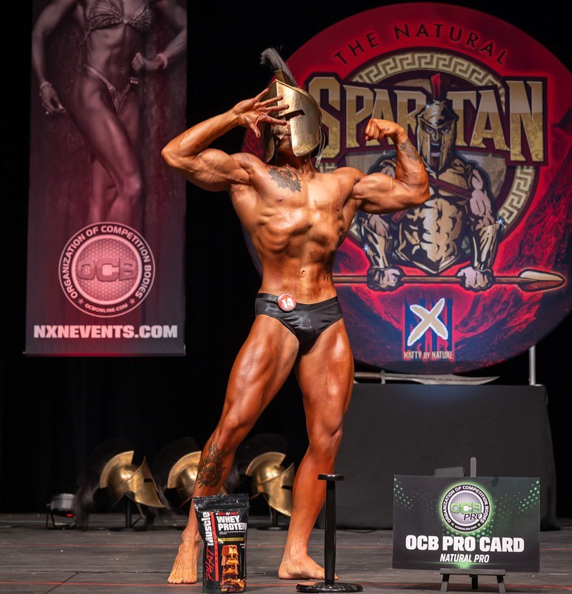 Open Overall Classic Physique Champion @kirk___c 

Kirk came to the stage ready to do damage!
Winning a large novice class, winning a very tough open A class, and taking the overall victory! OCB Pro card! Spartan Helmet! And protein thanks to event s