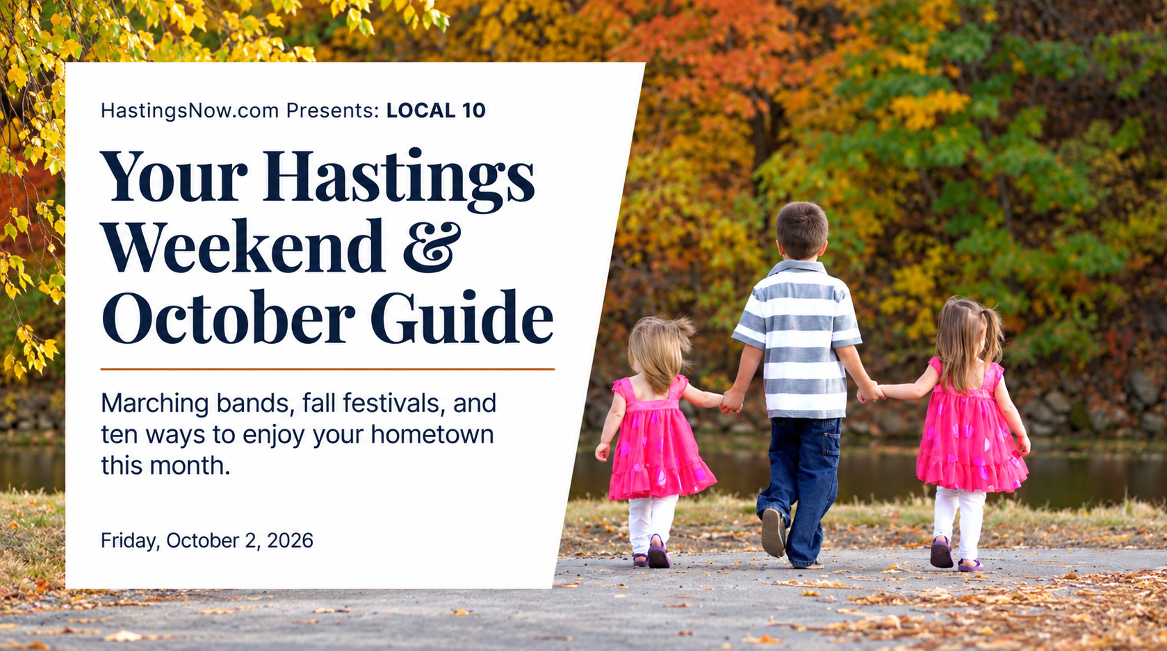 Autumn Lake Guide With Three Children.png