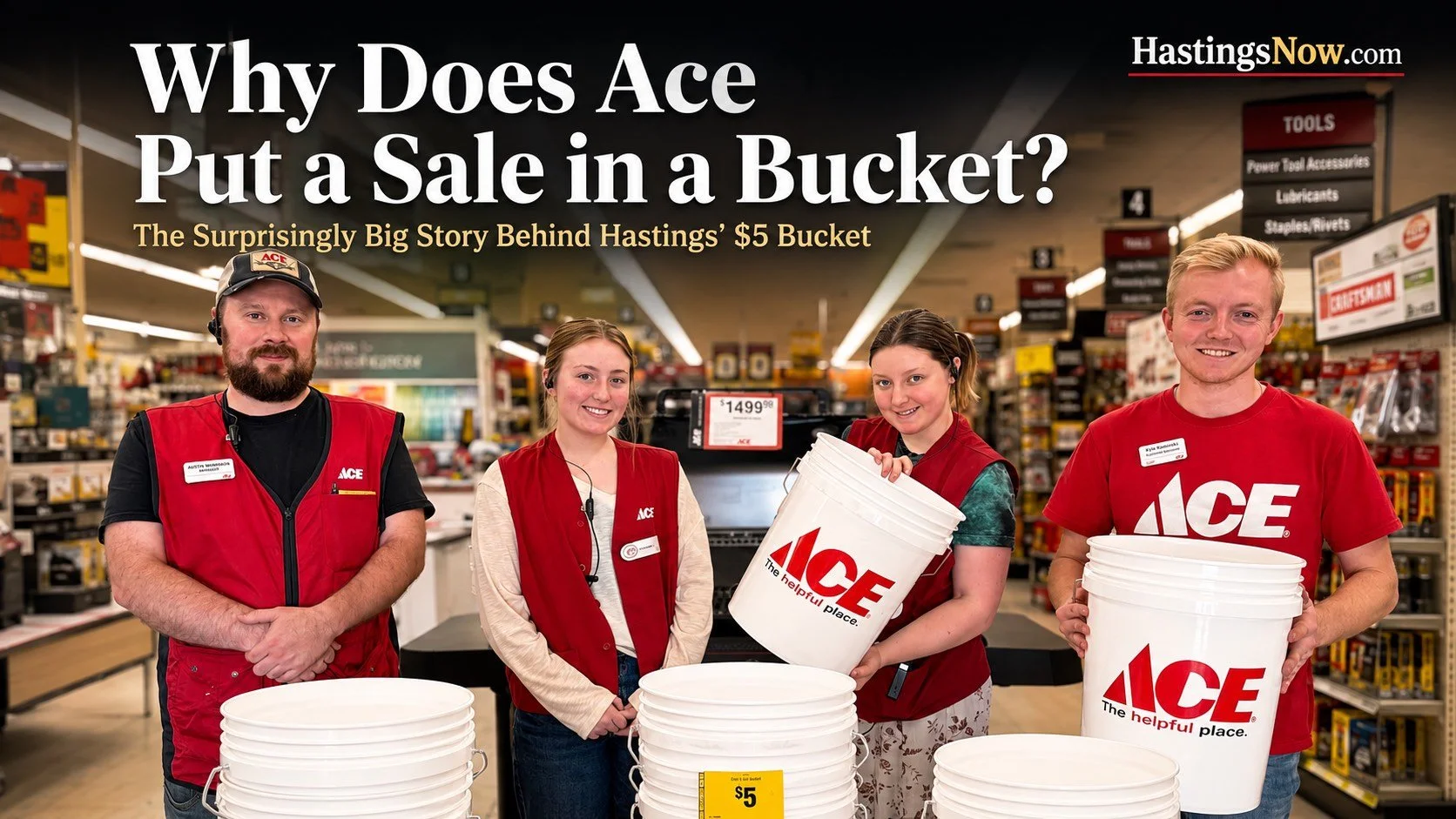 Why Does Ace Put a Sale in a Bucket? The Surprisingly Big Story Behind Hastings’ $5 Bucket