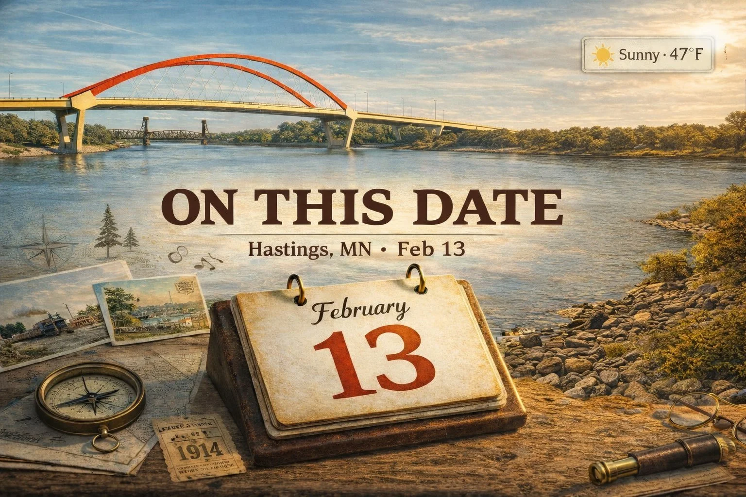 Hastings, MN Weather + On This Date: Friday, February 13