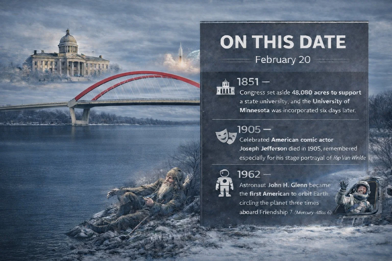 Hastings, MN Weather + On This Date: Friday, February 20