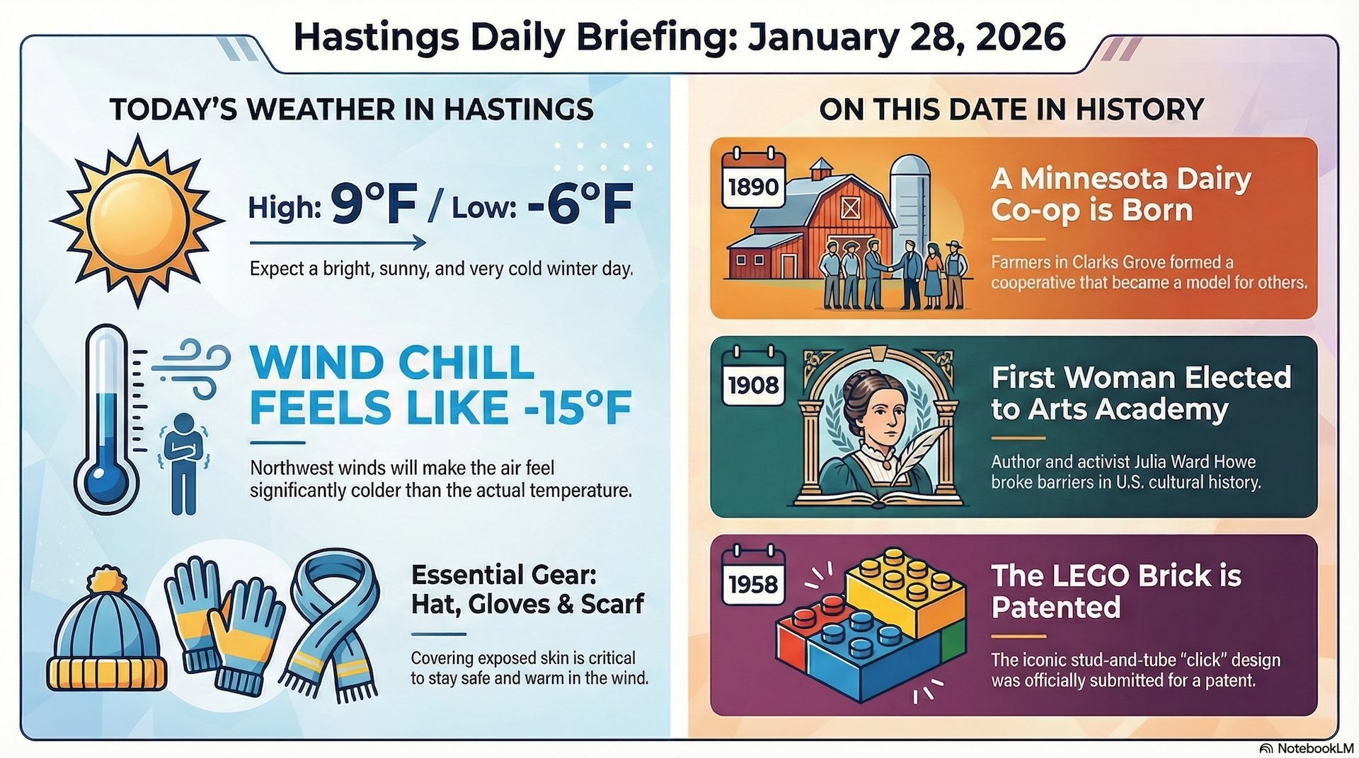 Hastings, MN Weather + On This Date: Wednesday, January 28