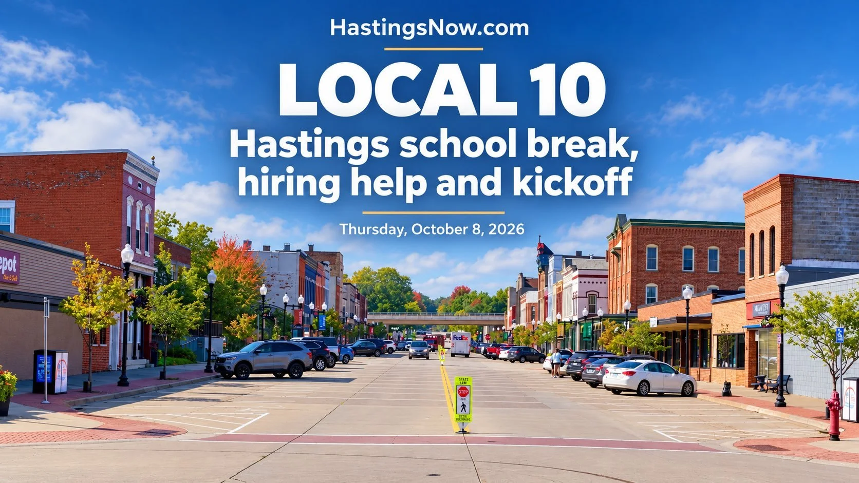 LOCAL 10: Hastings school break, hiring help and kickoff