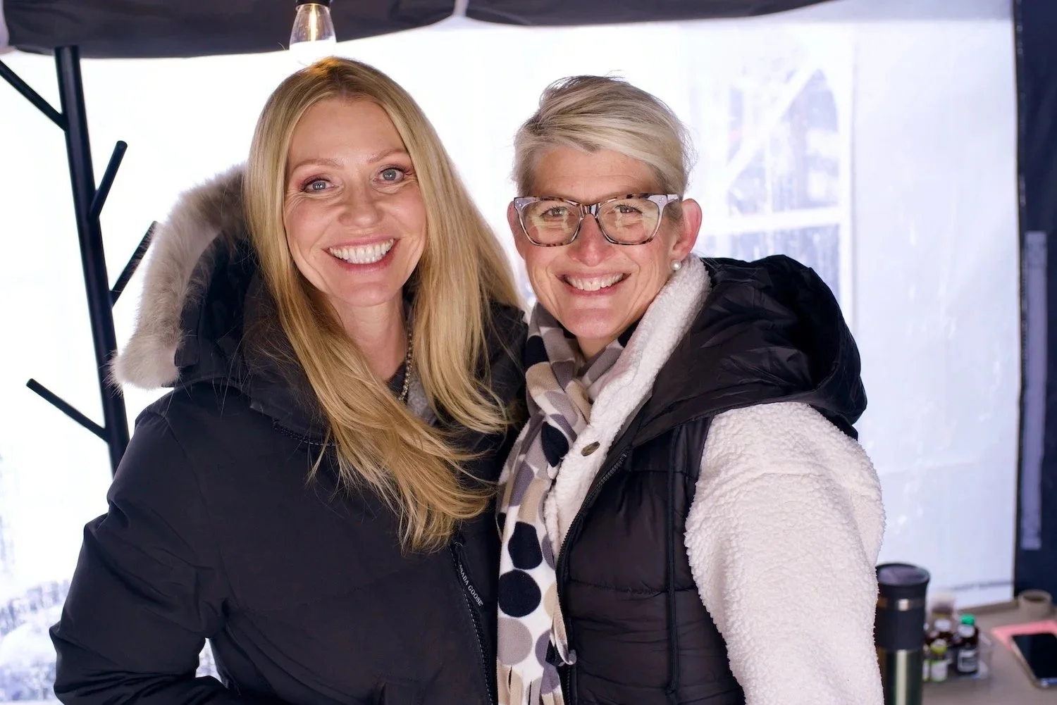 Angie and Theresa of The Integrated Body Center at Hockey Day MN 2026 in Hastings, MN.