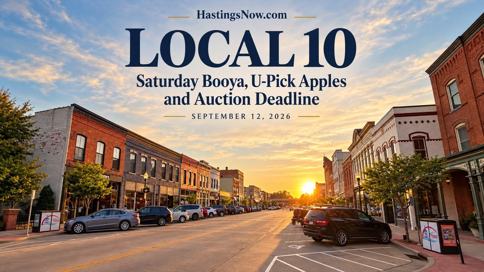 LOCAL 10: Saturday Booya, U-Pick Apples and Auction Deadline