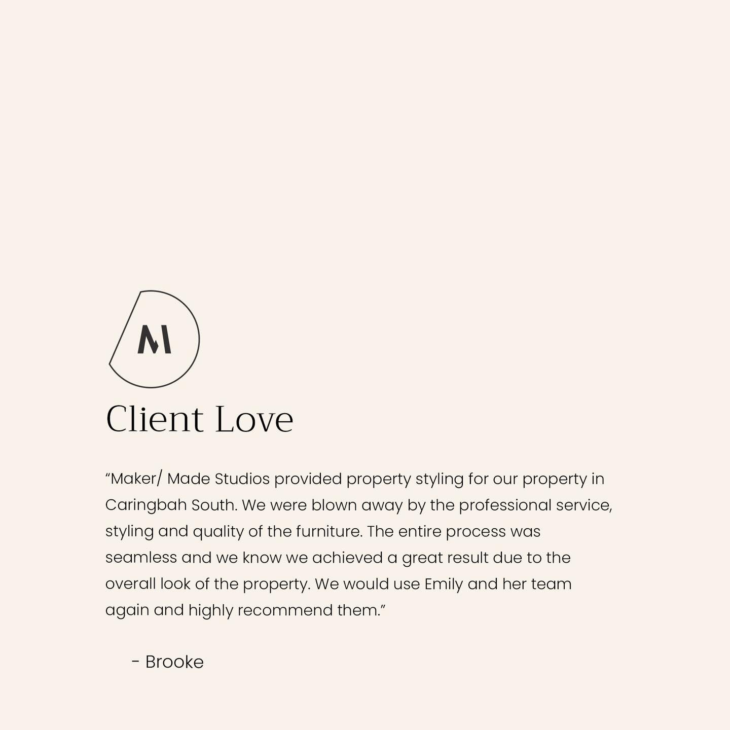 Client Love #makermadestudios