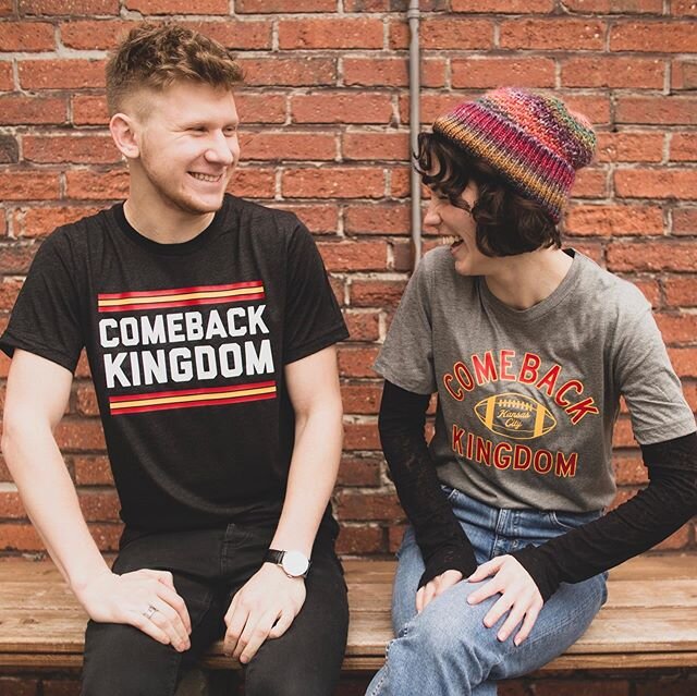 CHAMPIONS 🏈❤️ We sure love a good comeback! We&rsquo;ve got plenty of celebratory KC designs on file to set you up with some red and gold gear after that amazing win. Stop by or shop the site. Link in bio!
.
.
.
.
#kc #kcchiefs #chiefs #superbowl #c