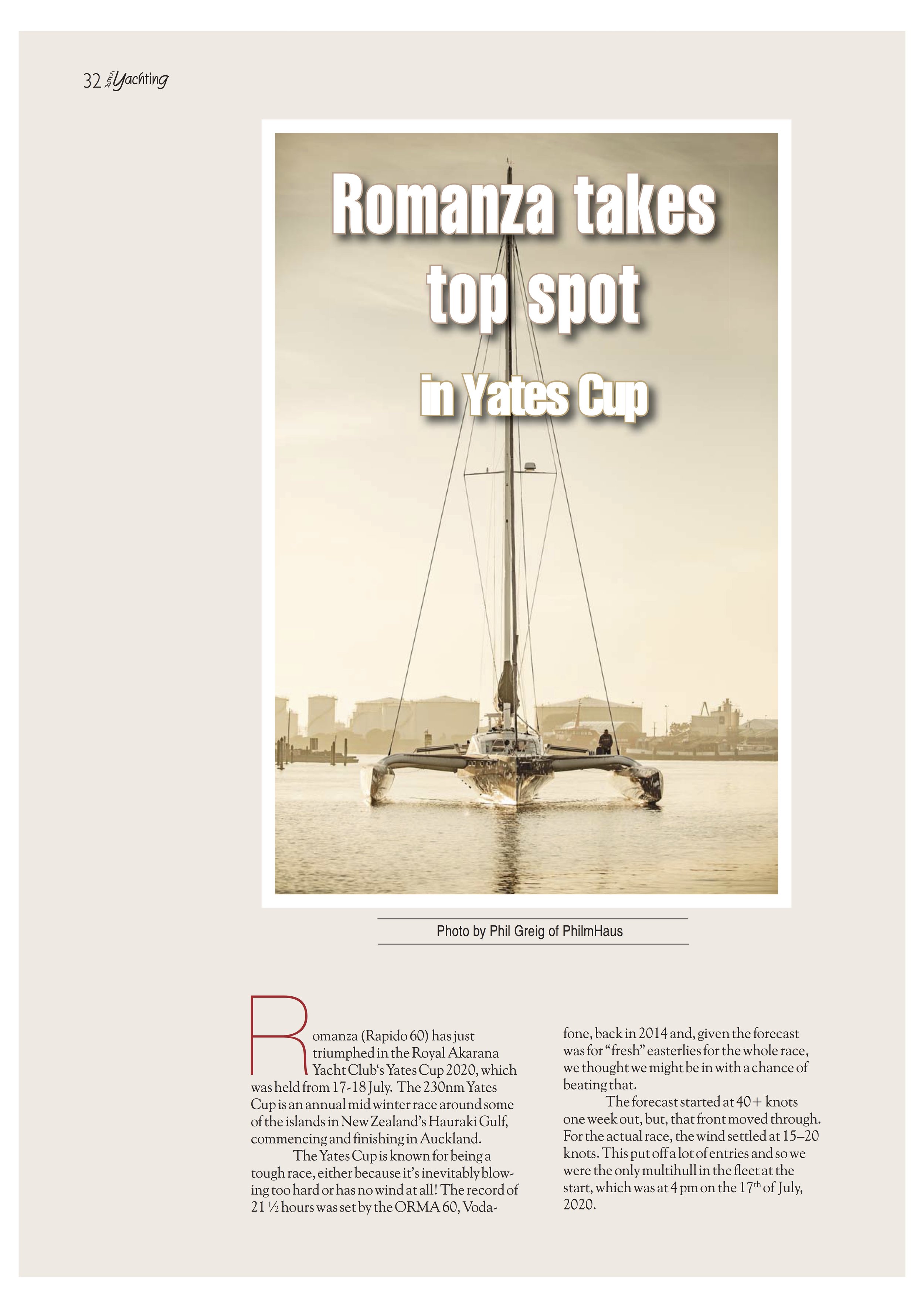 Romanza Trimaran