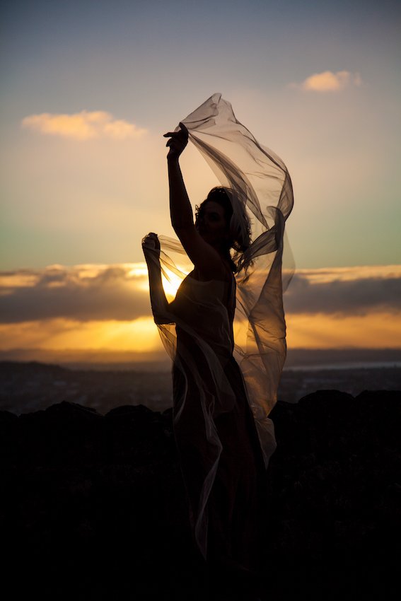 Sunset angel