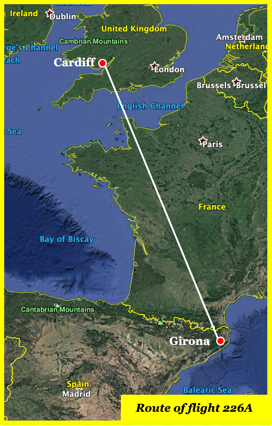 B236 Map Britannia Airways flight 226A — Hard Landings Podcast