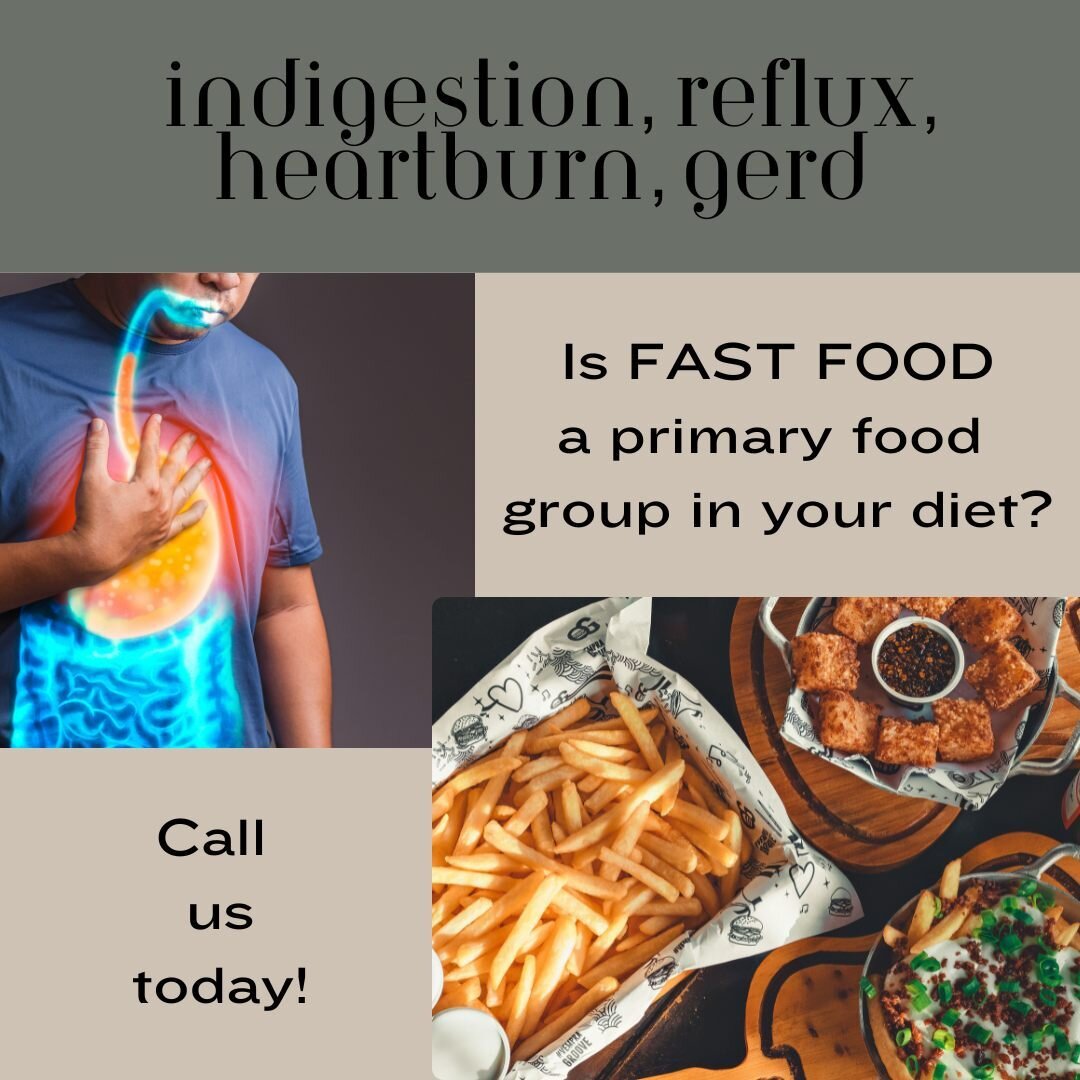 INDIGESTION, REFLUX, HEARTBURN, GERD
You know you need to improve your diet, and we can discuss a nutritional approach that will be easier than you think!

Herbal medicine, acupuncture, and nutrition are critical to restore function of your stomach a