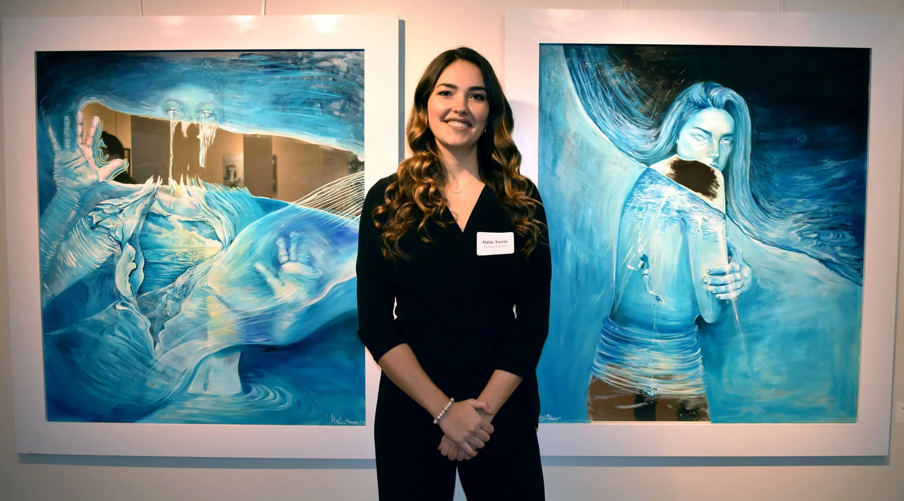  Photo from February show at Art League of Ocean City, Maryland,  Identity: Depths of Self.       
