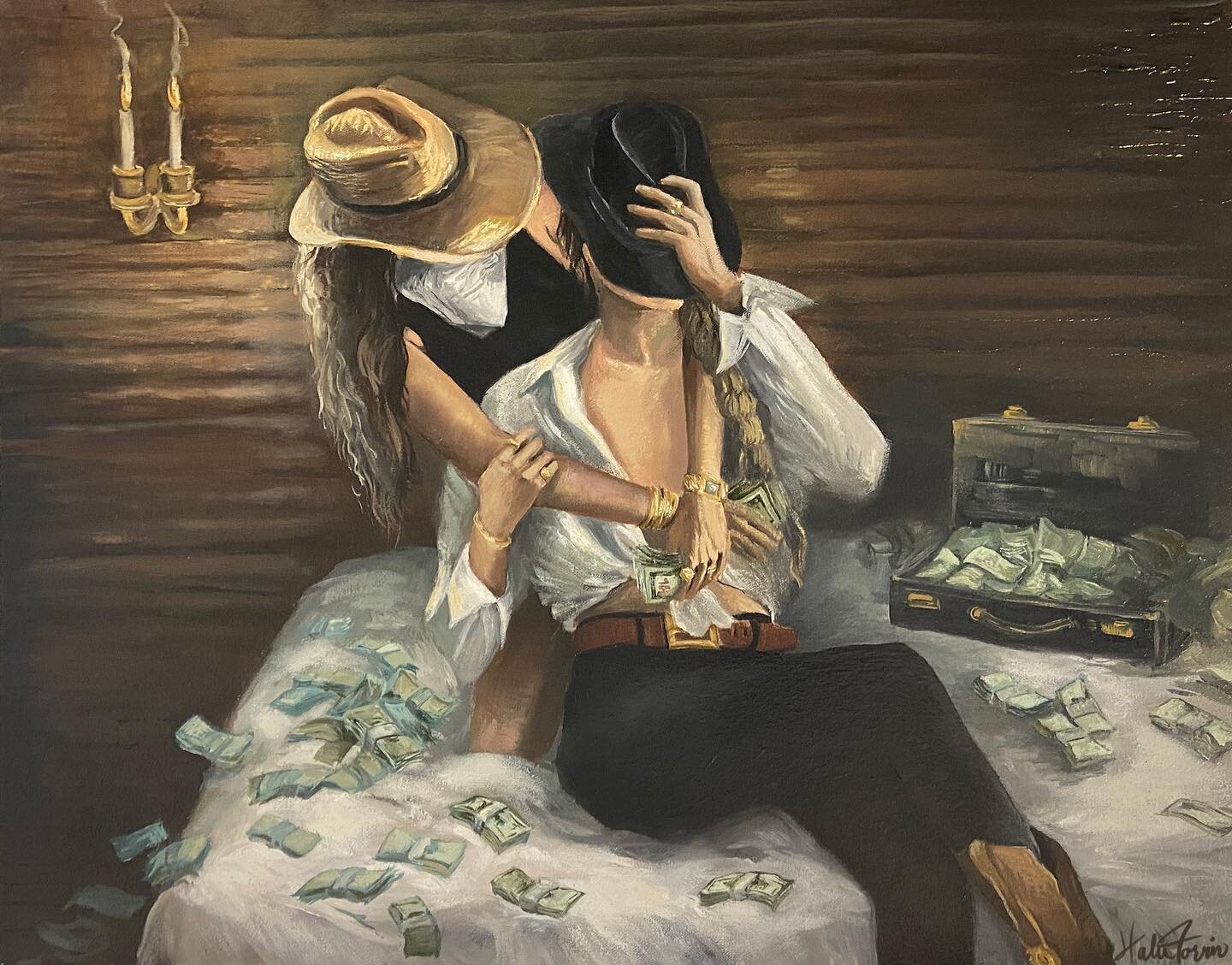 💸 &ldquo;cowgirl like me&rdquo; 
🎨 oil on canvas, 18&rdquo;x22&rdquo;
➡️ swipe for more pics
🎉 last day for pre-sale discount

&ldquo;i want to create paintings that i never saw &amp; needed to see growing up &mdash; that&rsquo;s my main goal with