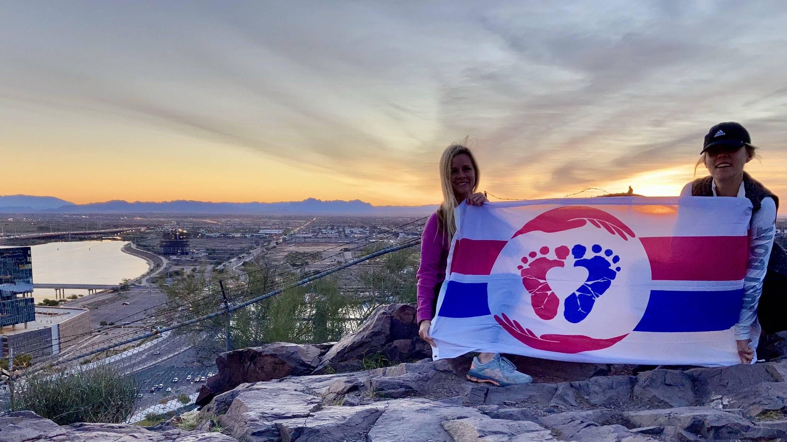 Pro Life Flag sunrise