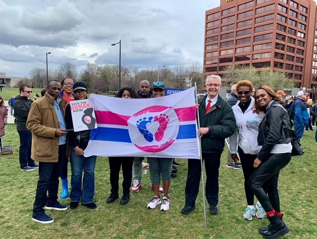 2022 Philly March for Life Group w Flag.JPG