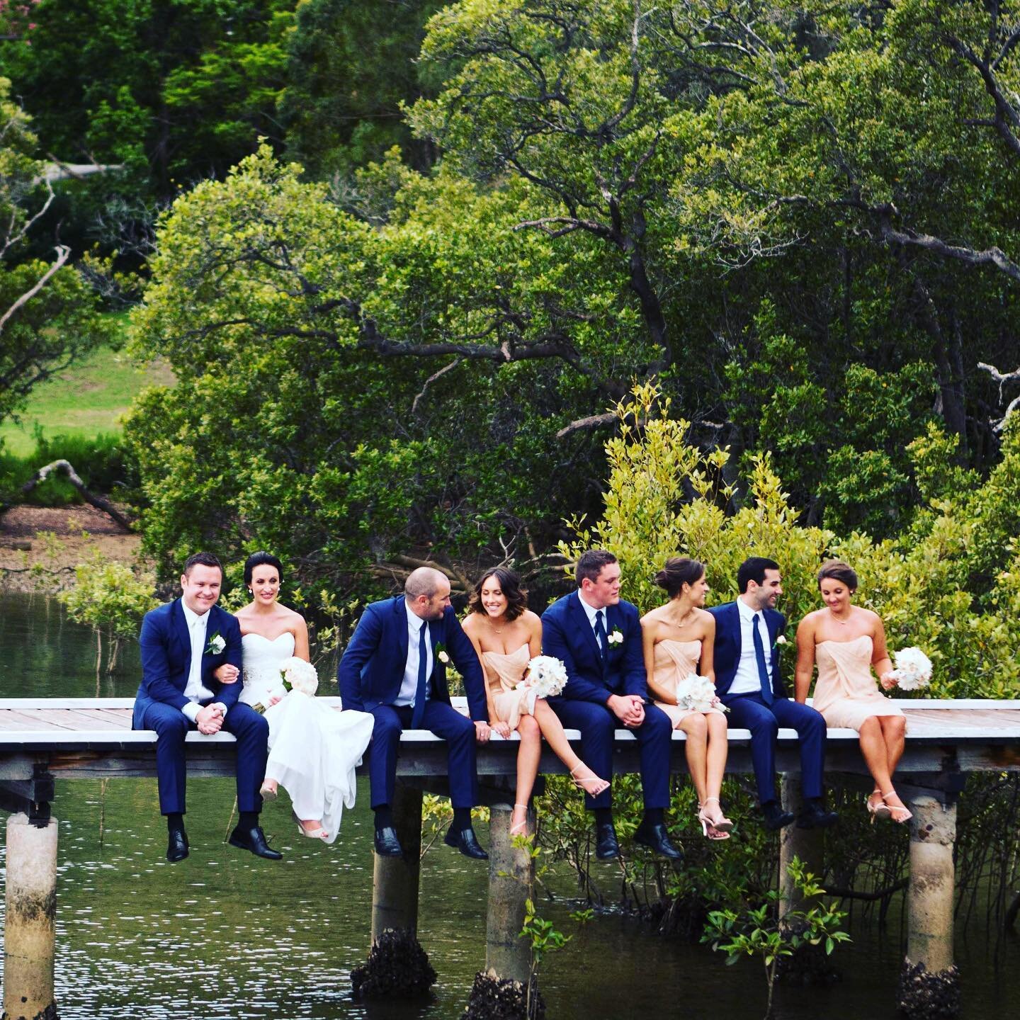 Surrounded by your besties #goldgoastweddingphotographer #byronbayweddingphotographer #tweedcoastweddings #byronhinterland #coastalwedding #bridalparty #weddingday #weddingphotos #mintphotography
