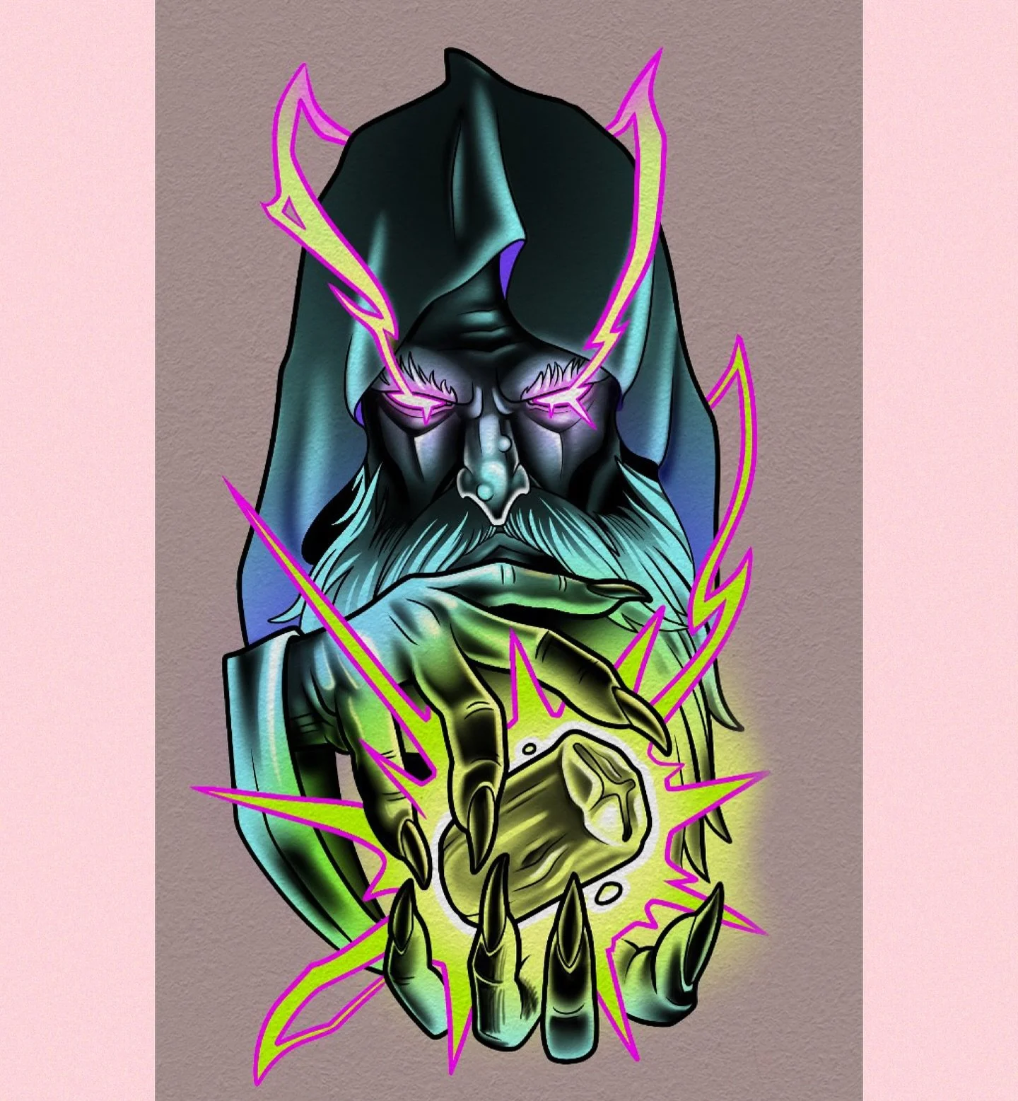 Books Open. This infernal dimmie summoner is available for tattooing and is part of a set of 4 one-off designs dropping soon. Contact me via my website to book something!
Https://www.jackdouglas.com.au/contact 
@korpus 
@neumatattoomachines 
.
.
.
.
