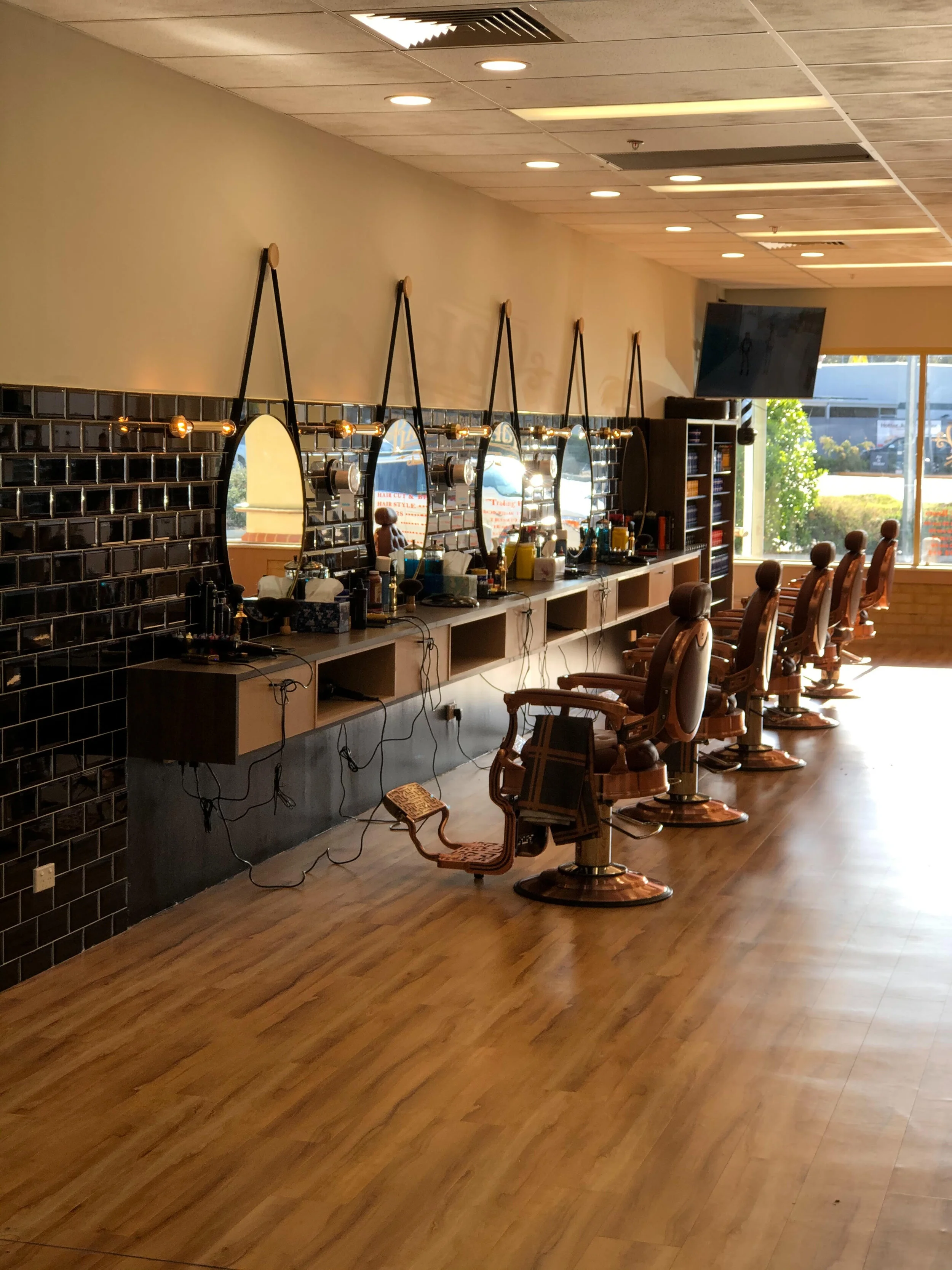 Inside Miami Plaza Barbershop