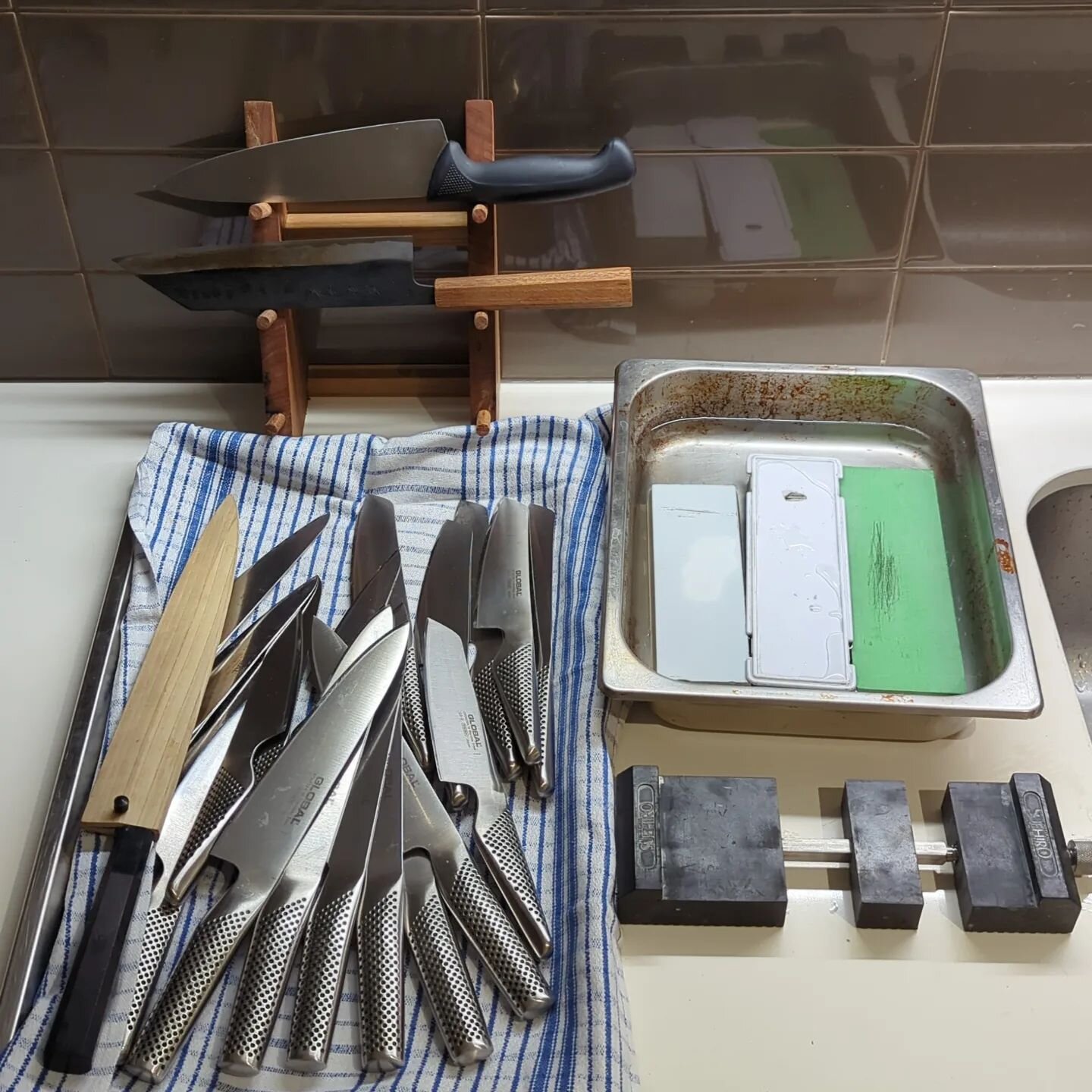 This is what scheduled maintenance looks like for Lumiere. Sharp knives are a must whether you're a home cook or a professional chef. Learn how and techniques to make the most of your knives and produce with our Saturday lunch sharpening class.