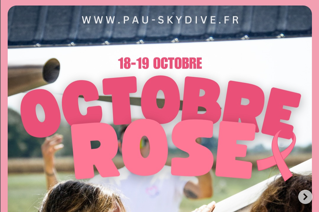 🎀 Octobre Rose à Pau Skydive 🎀