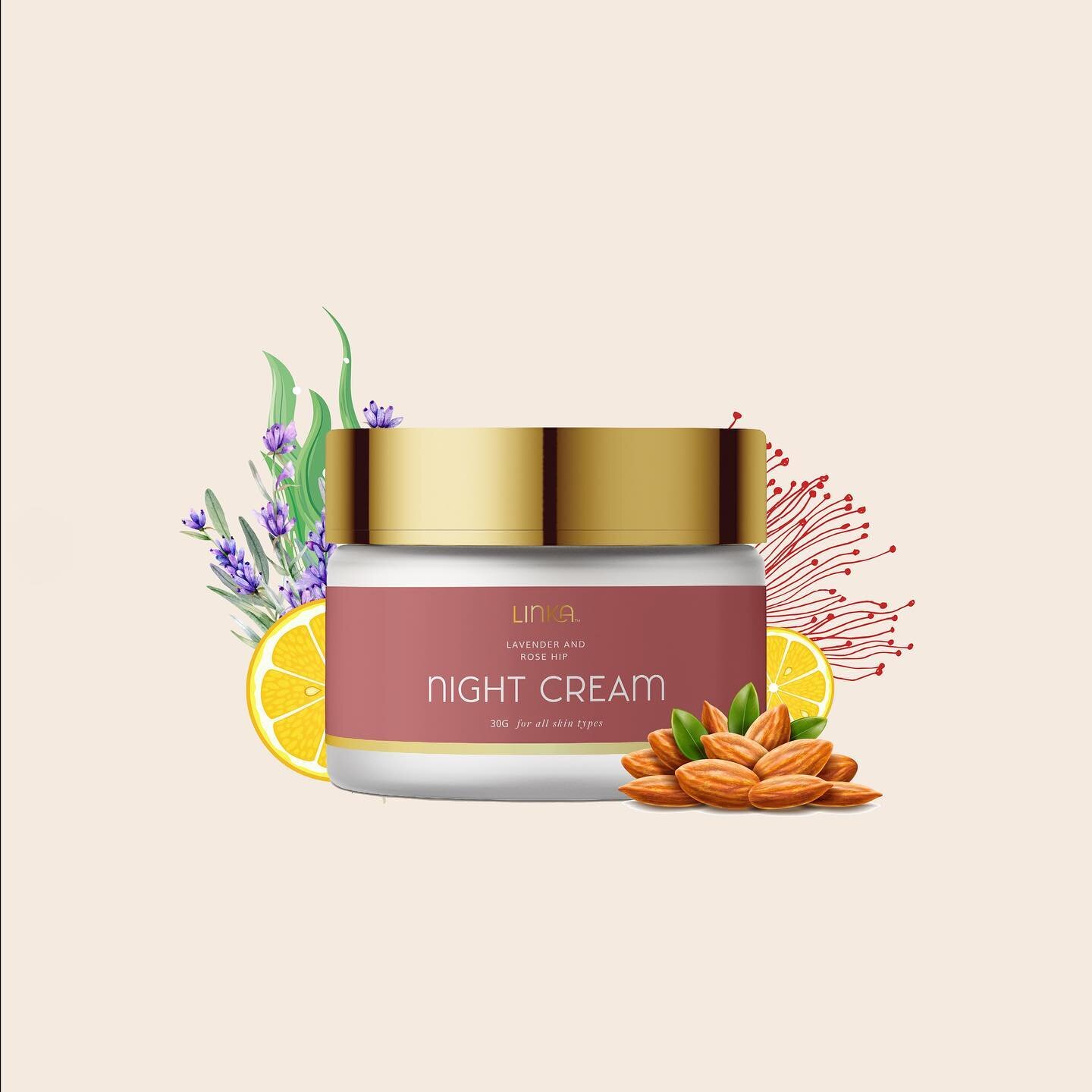 Them: What are you wearing tonight? 
Us: Linka&rsquo;s Night Cream, of course! 😌

With Lavender and Rosehip oil infused in our Night Cream, your skin cells regenerate overnight, reducing pigmentation and brightening the skin for a naturally, healthy