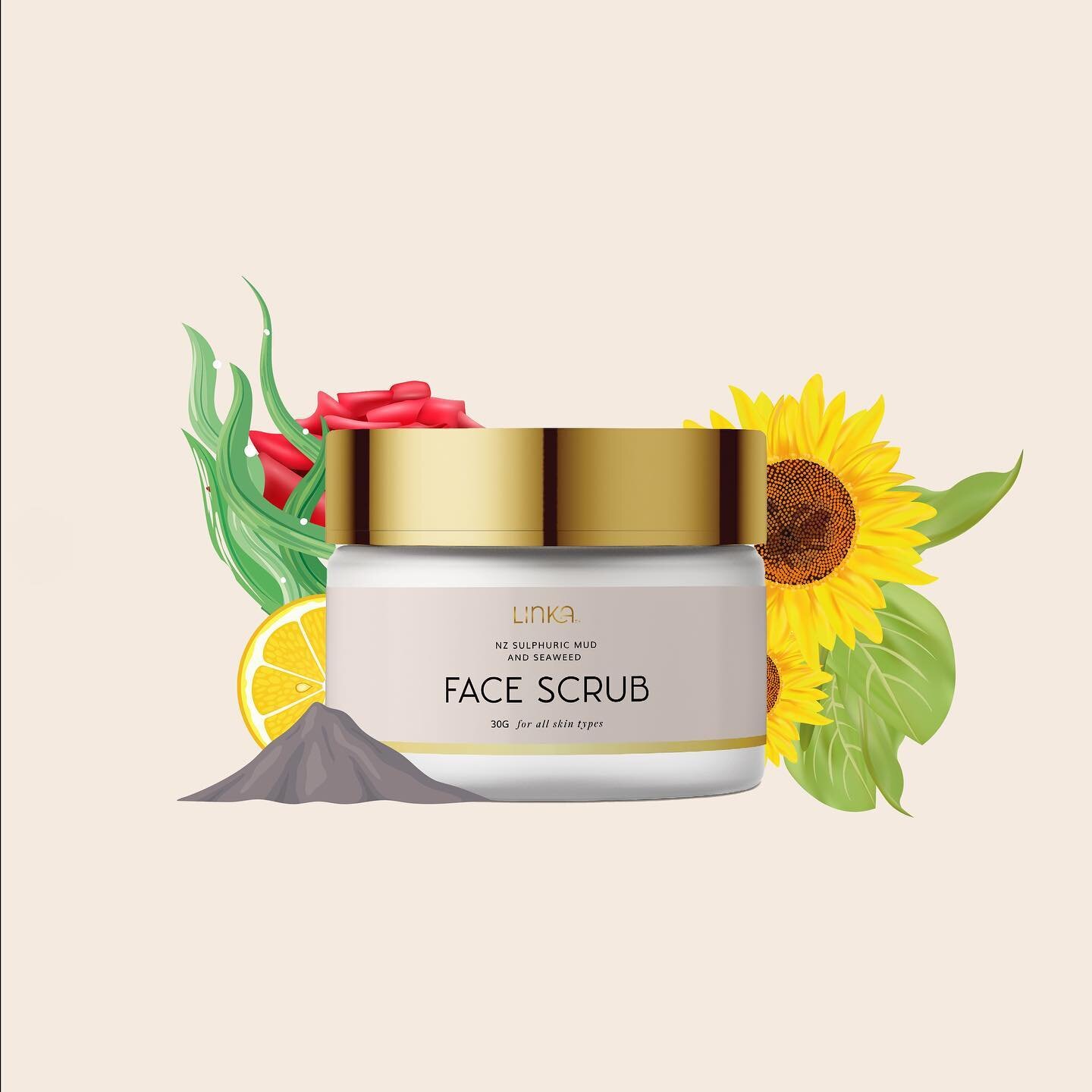 Scrub-a-dub-dub!

Feel the delicate, soft beads exfoliating your skin, giving you that extra &quot;oomph!&quot; right when you need it! 😌

The sulphur mud and seaweed in our Face Scrub has minerals that rejuvenates your skin, smoothening all those f
