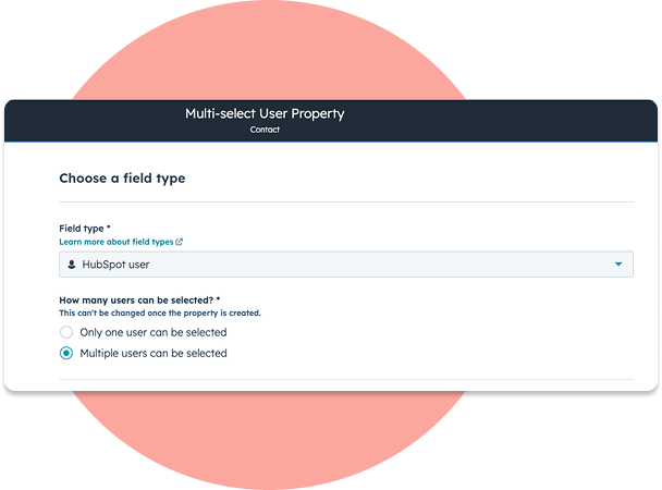 Multi-select user properties i HubSpot är här!
