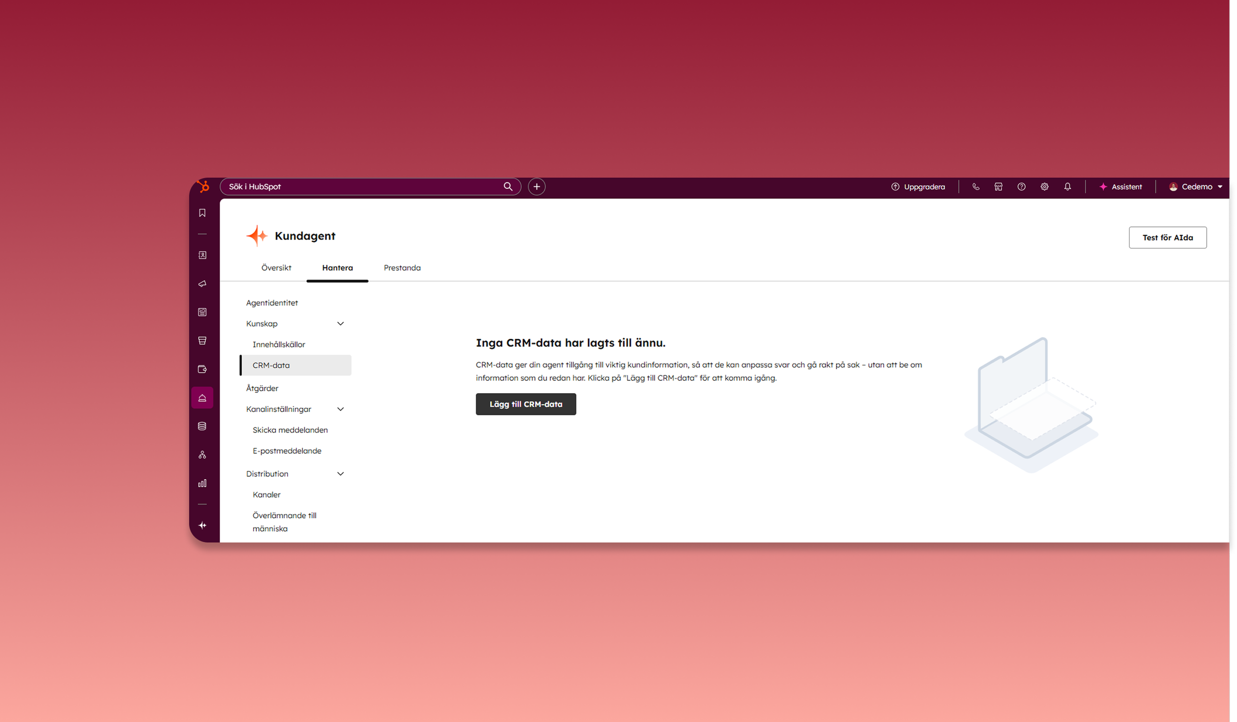 Kundagenten kan nu hantera CRM-data