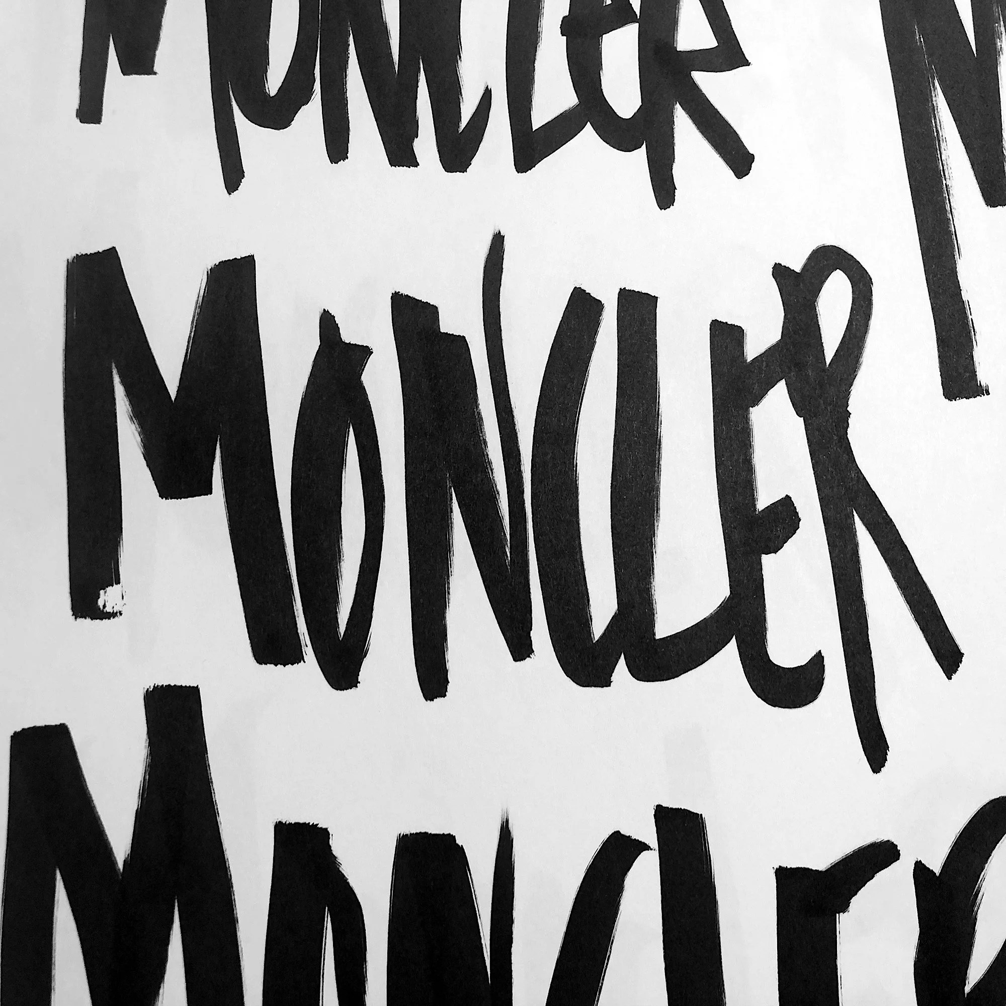 Placed print for Moncler