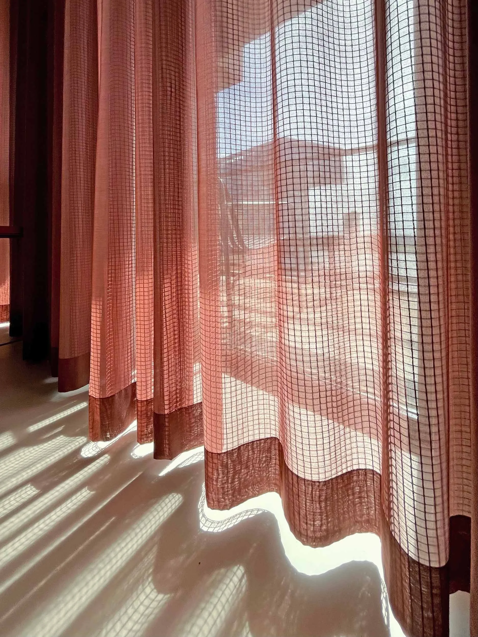 Kimik Design Gordijn in Steen Rood