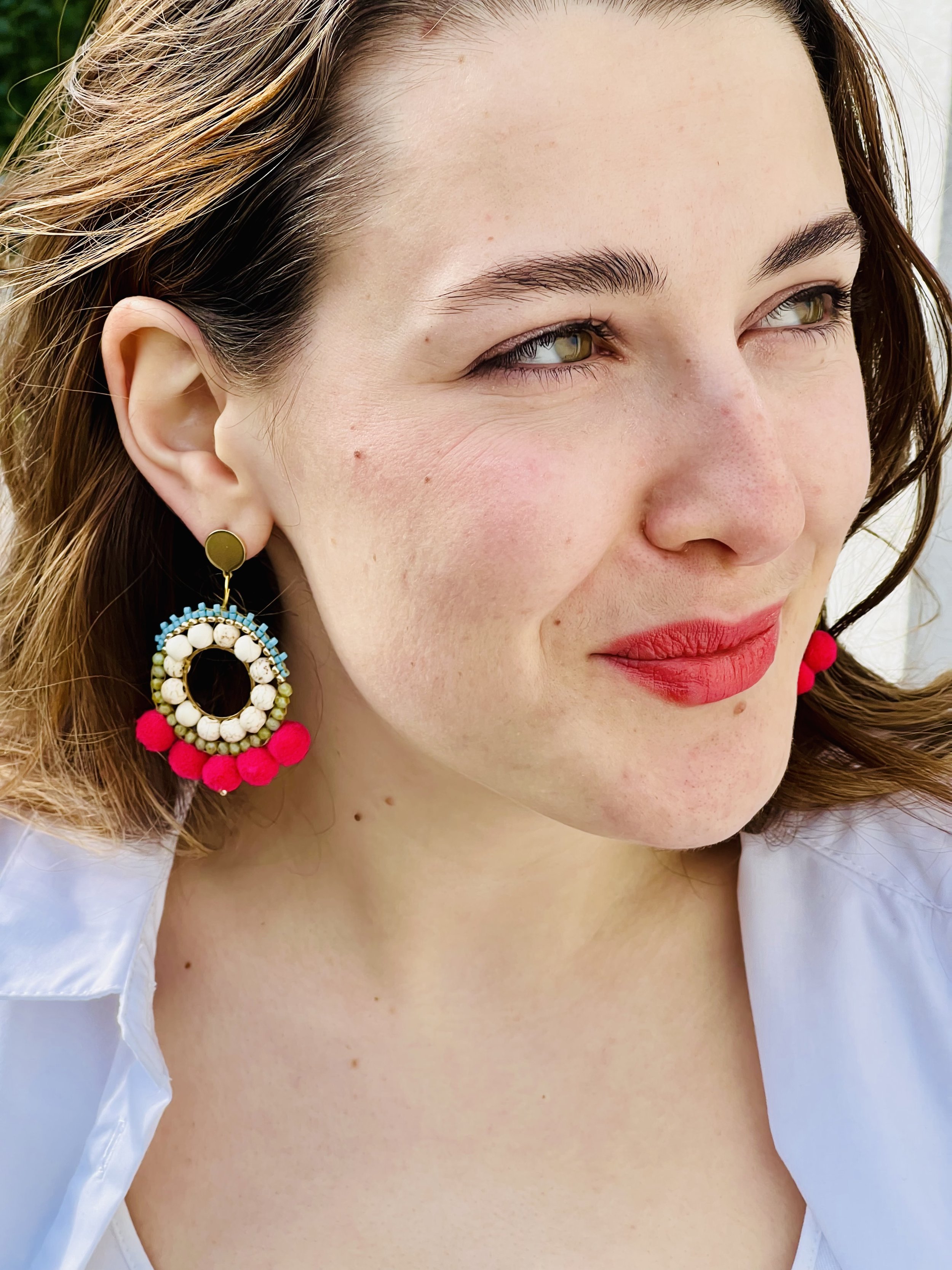 Lina Latina, pink-natur-oliv-blau