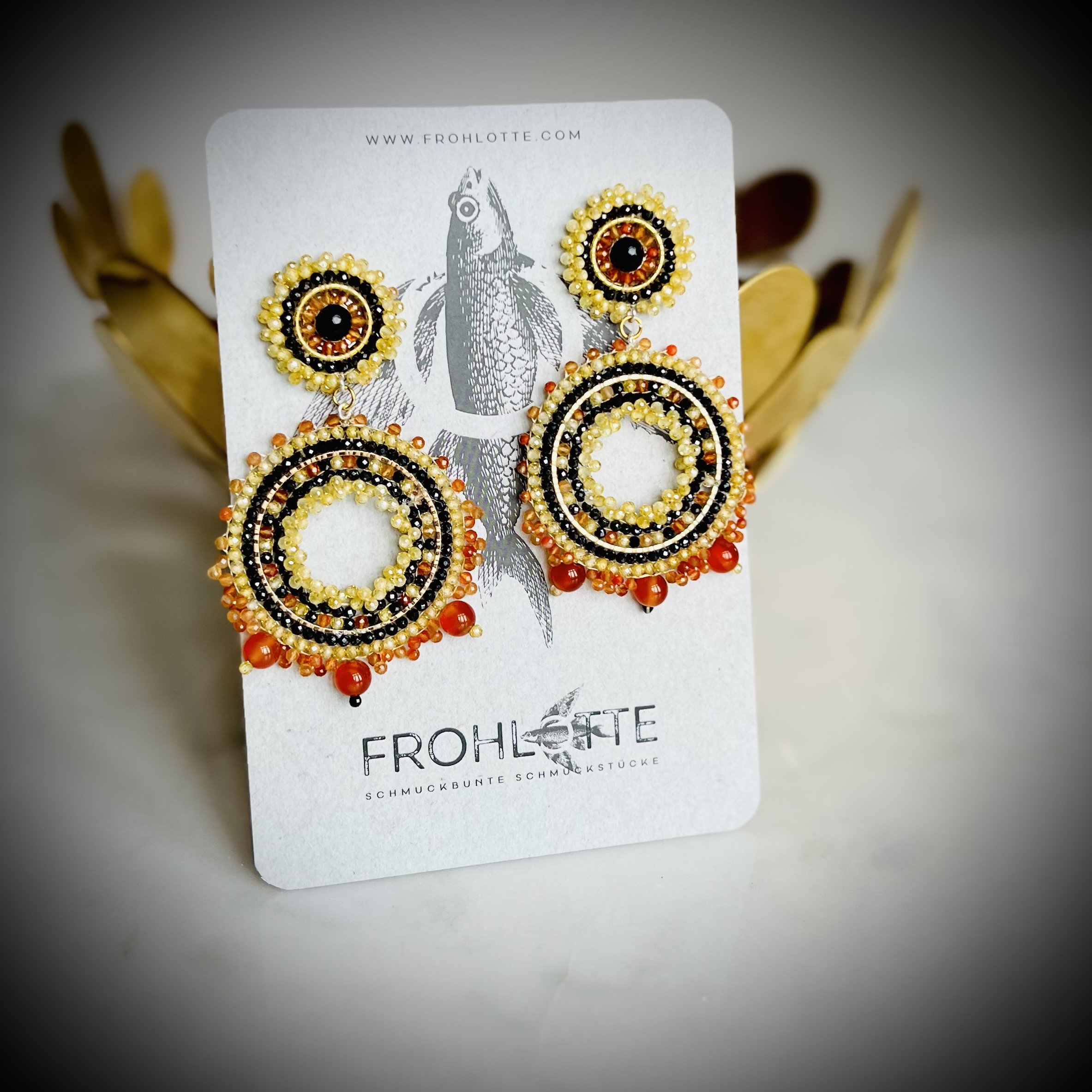 Gabi Glamour Ohrringe aus Vintage-Perlen von frohlotte