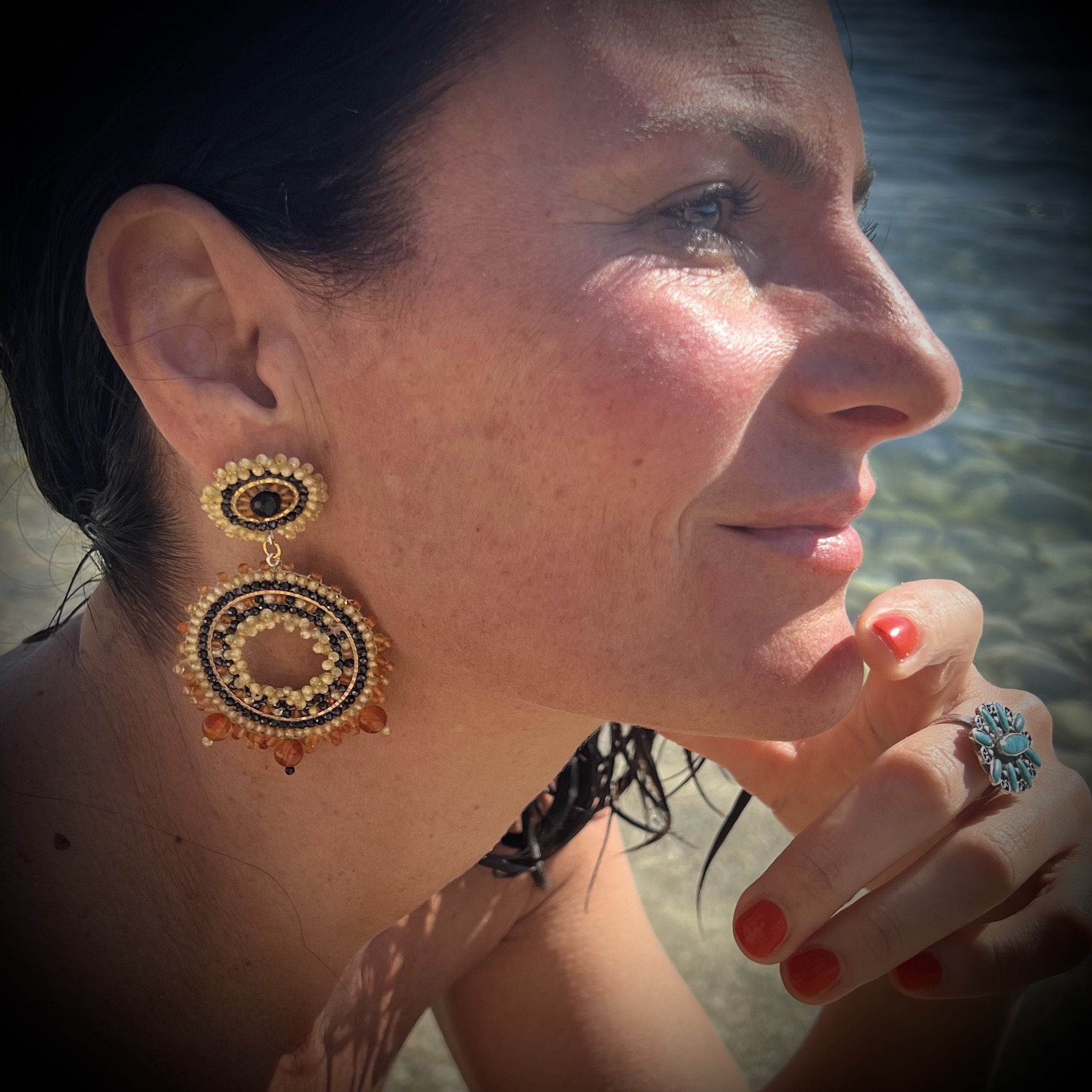 Gabi Glamour Ohrringe aus Vintage-Perlen von frohlotte