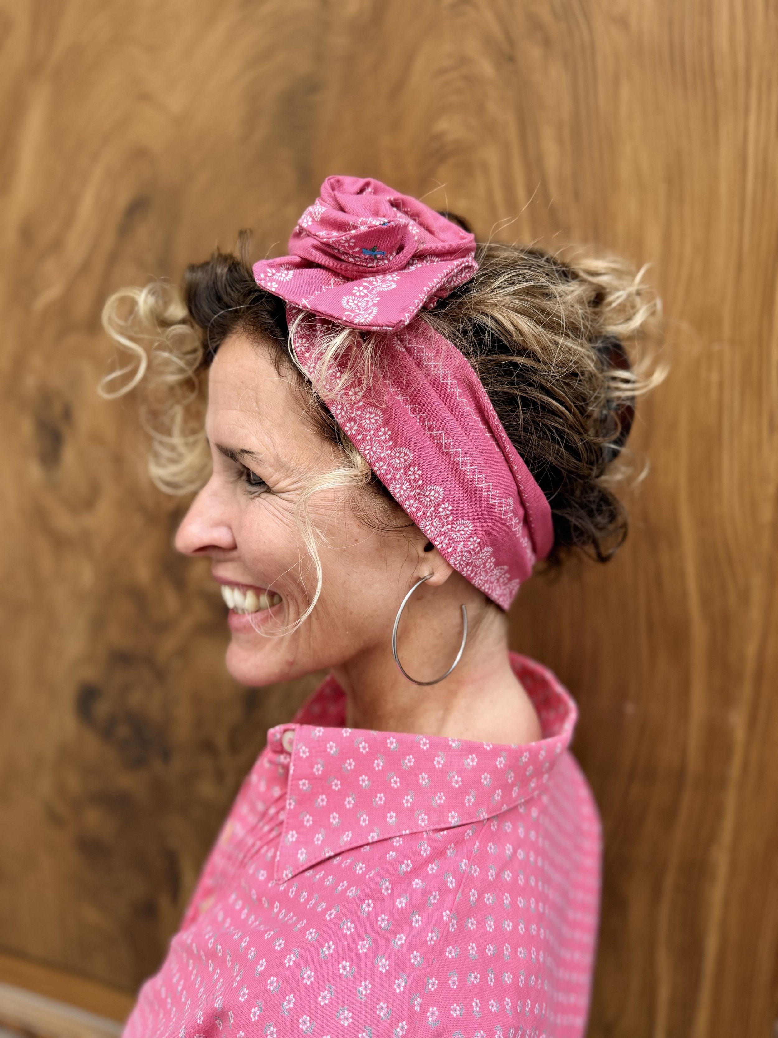 Elfi – Dirndl-Haarband rosa