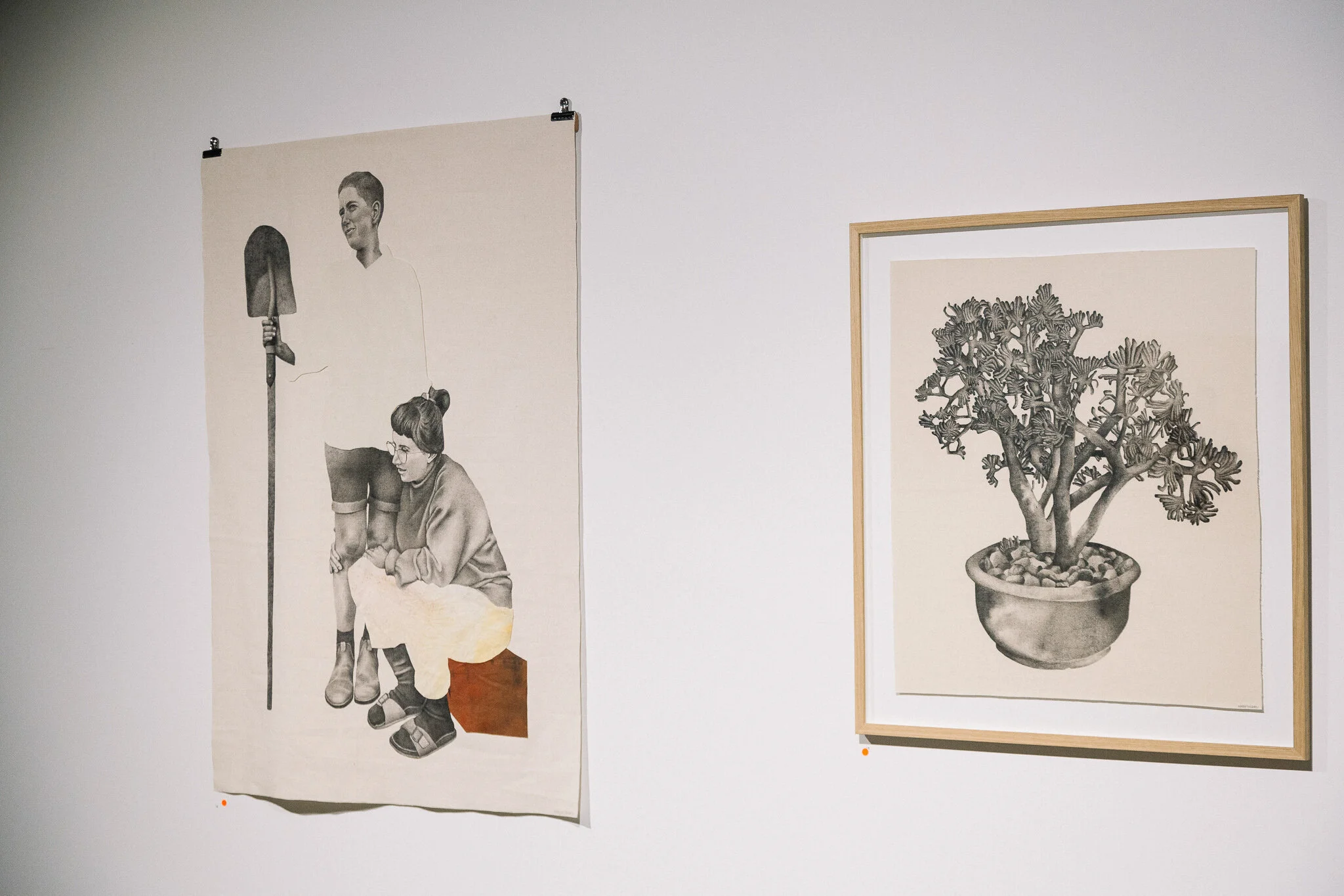 Installation view of "Running Towards Home", 2021 at Praxis ARTSPACE, Adelaide. Photography by Thomas Mccammon.