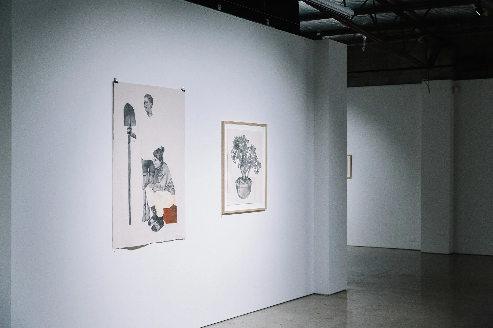 Installation view of "Running Towards Home", 2021 at Praxis ARTSPACE, Adelaide. Photography by Thomas Mccammon.