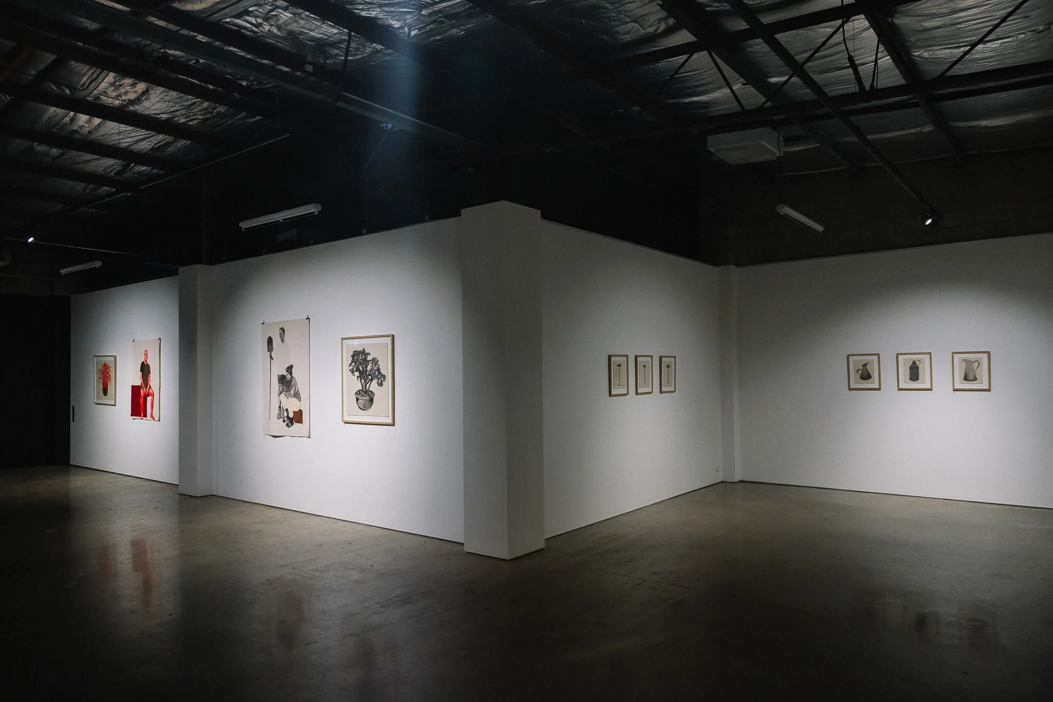 Installation view of "Running Towards Home", 2021 at Praxis ARTSPACE, Adelaide. Photography by Thomas Mccammon.