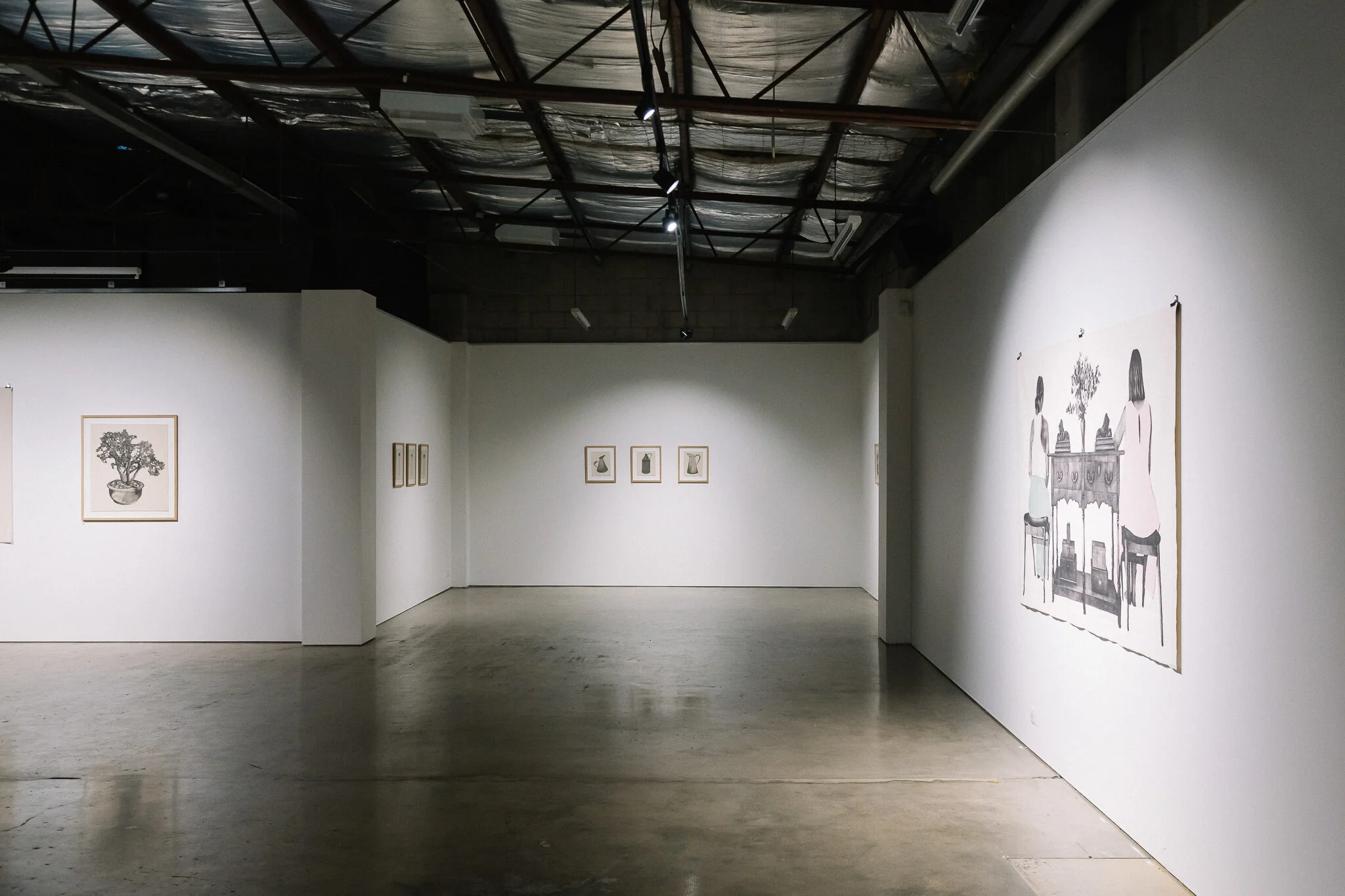 Installation view of "Running Towards Home", 2021 at Praxis ARTSPACE, Adelaide. Photography by Thomas Mccammon.