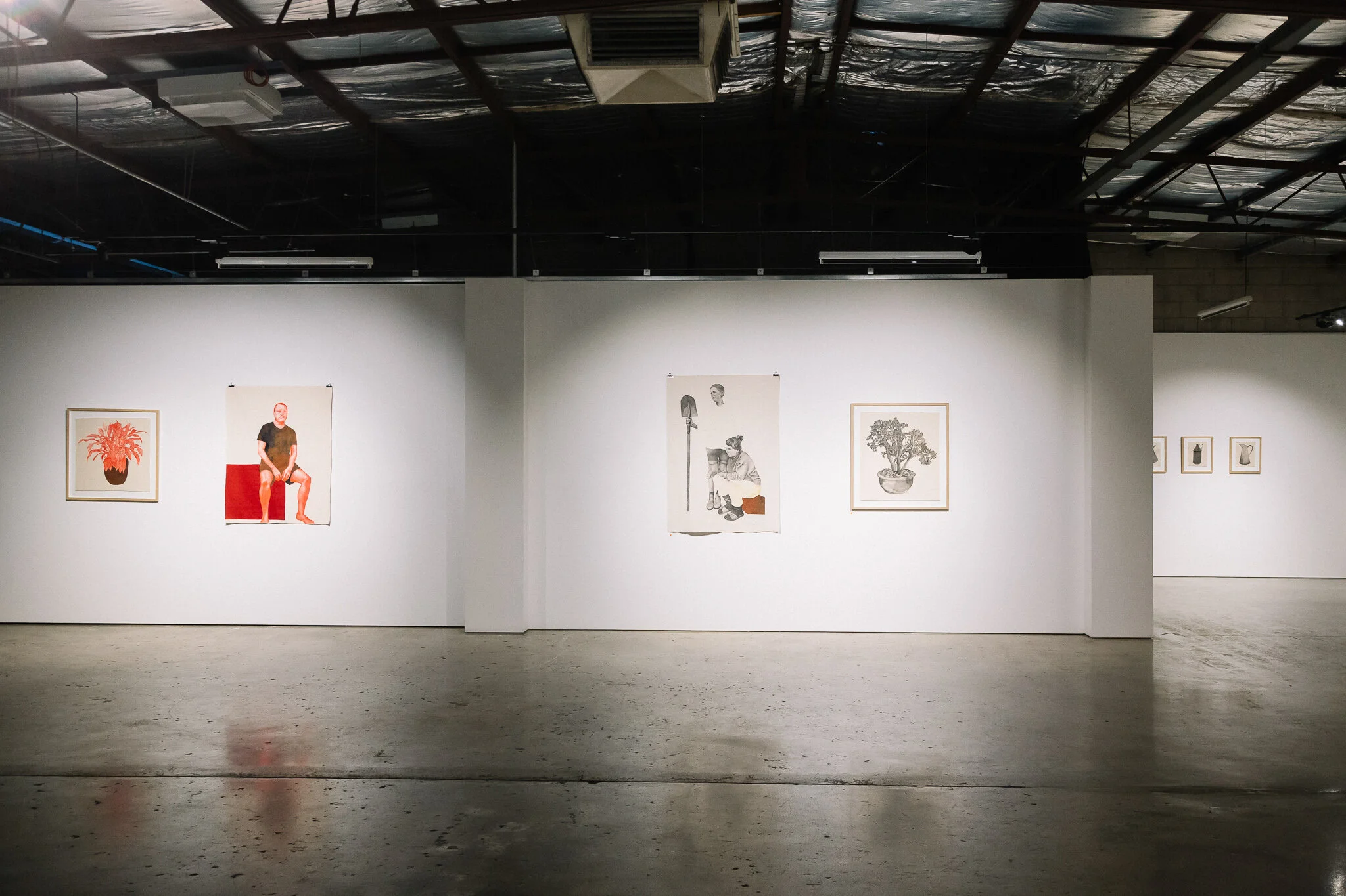 Installation view of "Running Towards Home", 2021 at Praxis ARTSPACE, Adelaide. Photography by Thomas Mccammon.