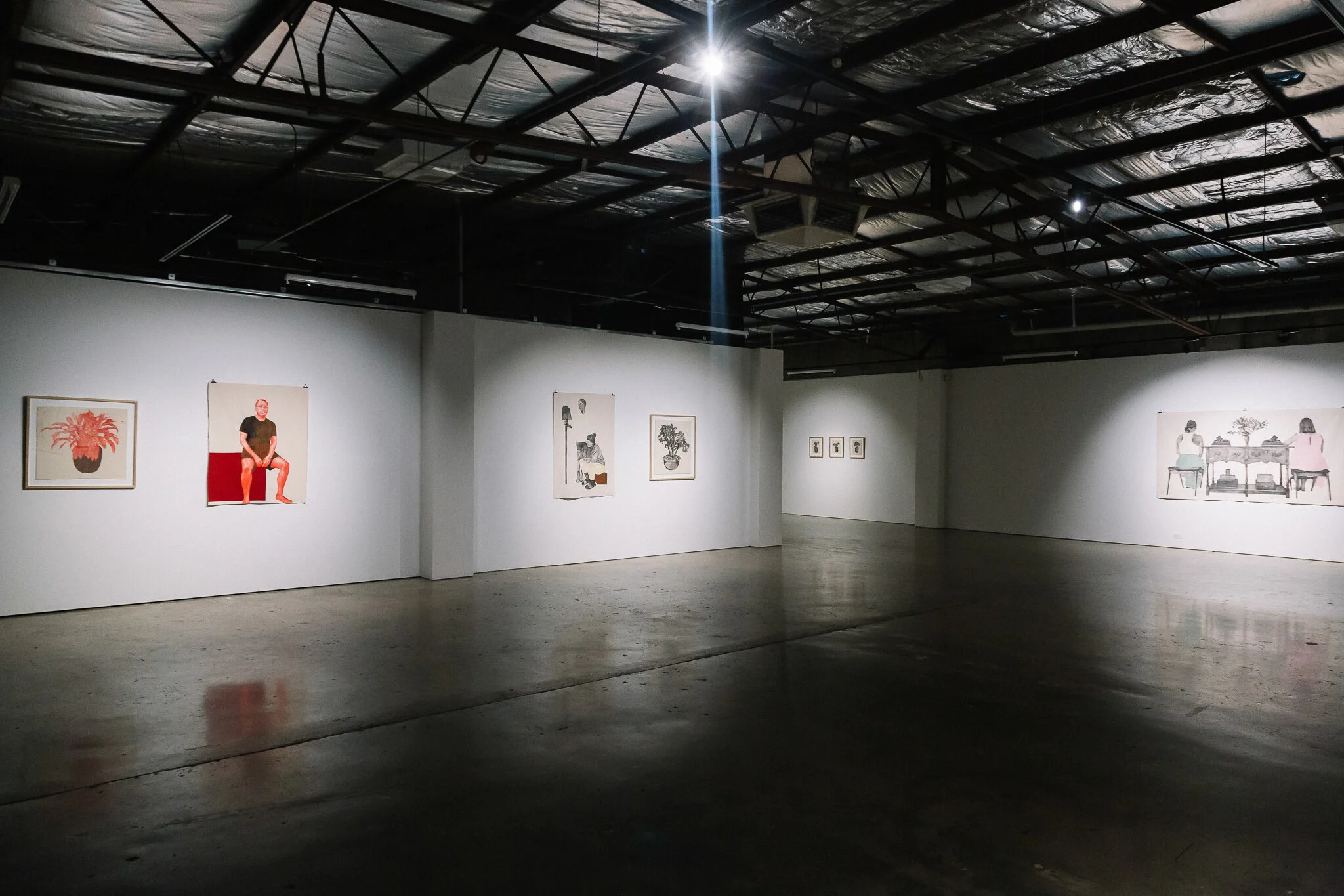 Installation view of "Running Towards Home", 2021 at Praxis ARTSPACE, Adelaide. Photography by Thomas Mccammon.